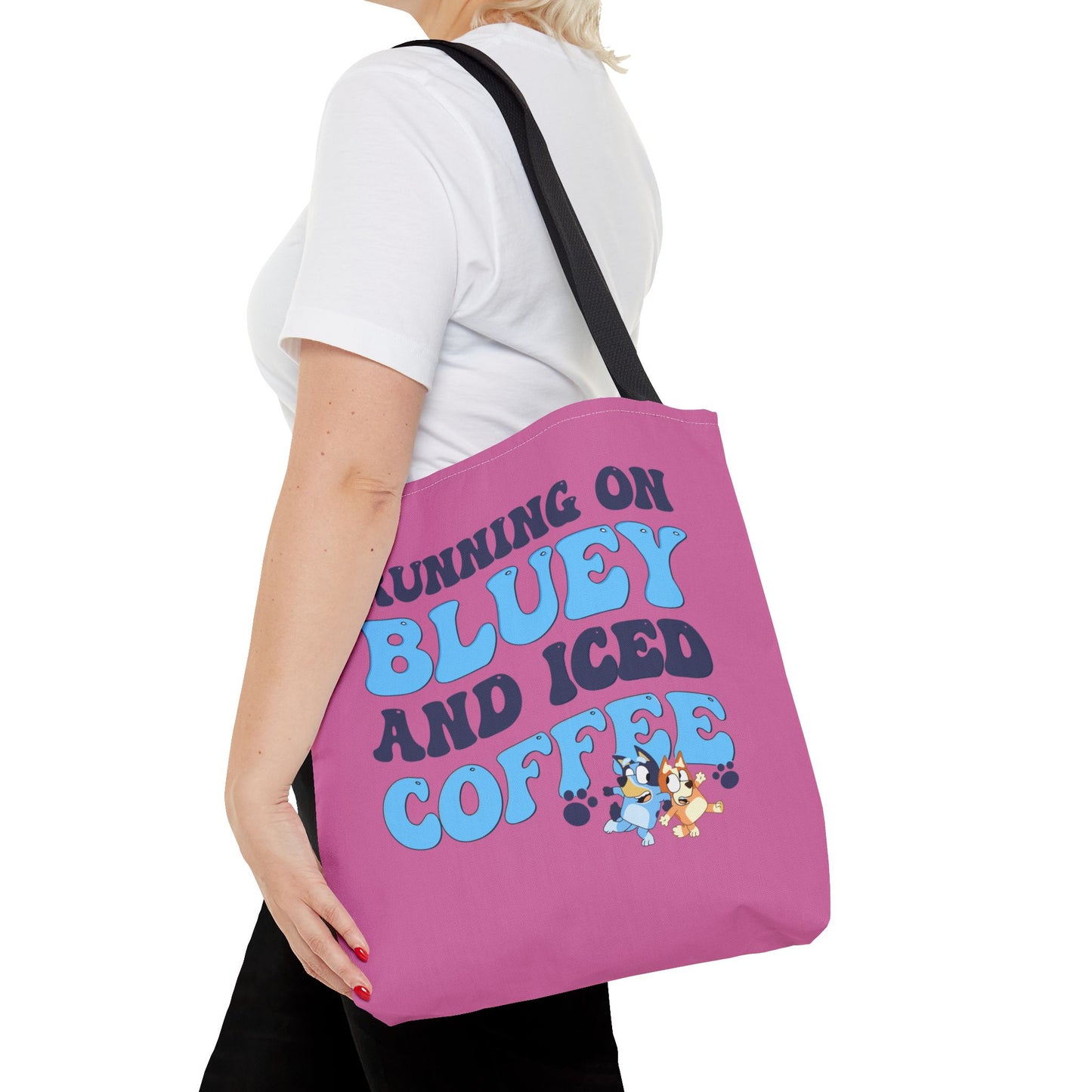 Princess Grace Cute Bluey Coffee Tote Bag Perfect for Dog Lovers & Coffee Enthusiasts