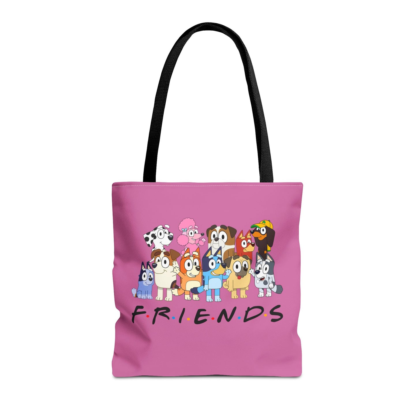 Princess Grace Bluey F.R.I.E.N.D.S Cartoon Tote Bag Fun & Playful Design for Animal Lovers
