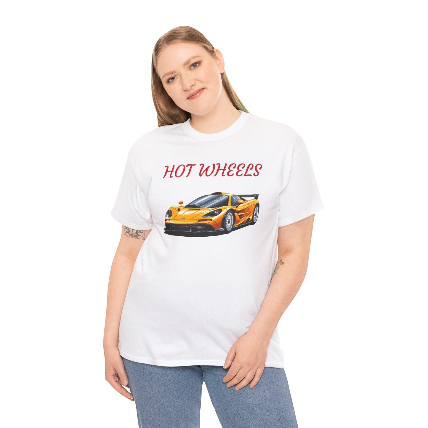 Princess Grace Hot Wheels Unisex Heavy Cotton Tee Cool Car Graphic T-Shirt for Enthusiasts
