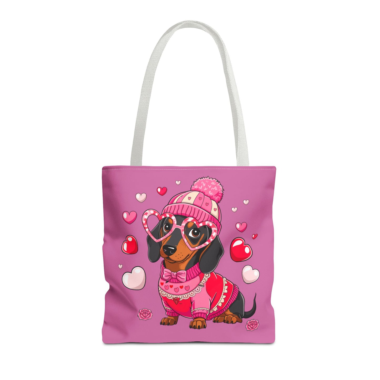Princess Grace Adorable Dachshund Love Tote Bag Cute Dog Design for Pet Lovers