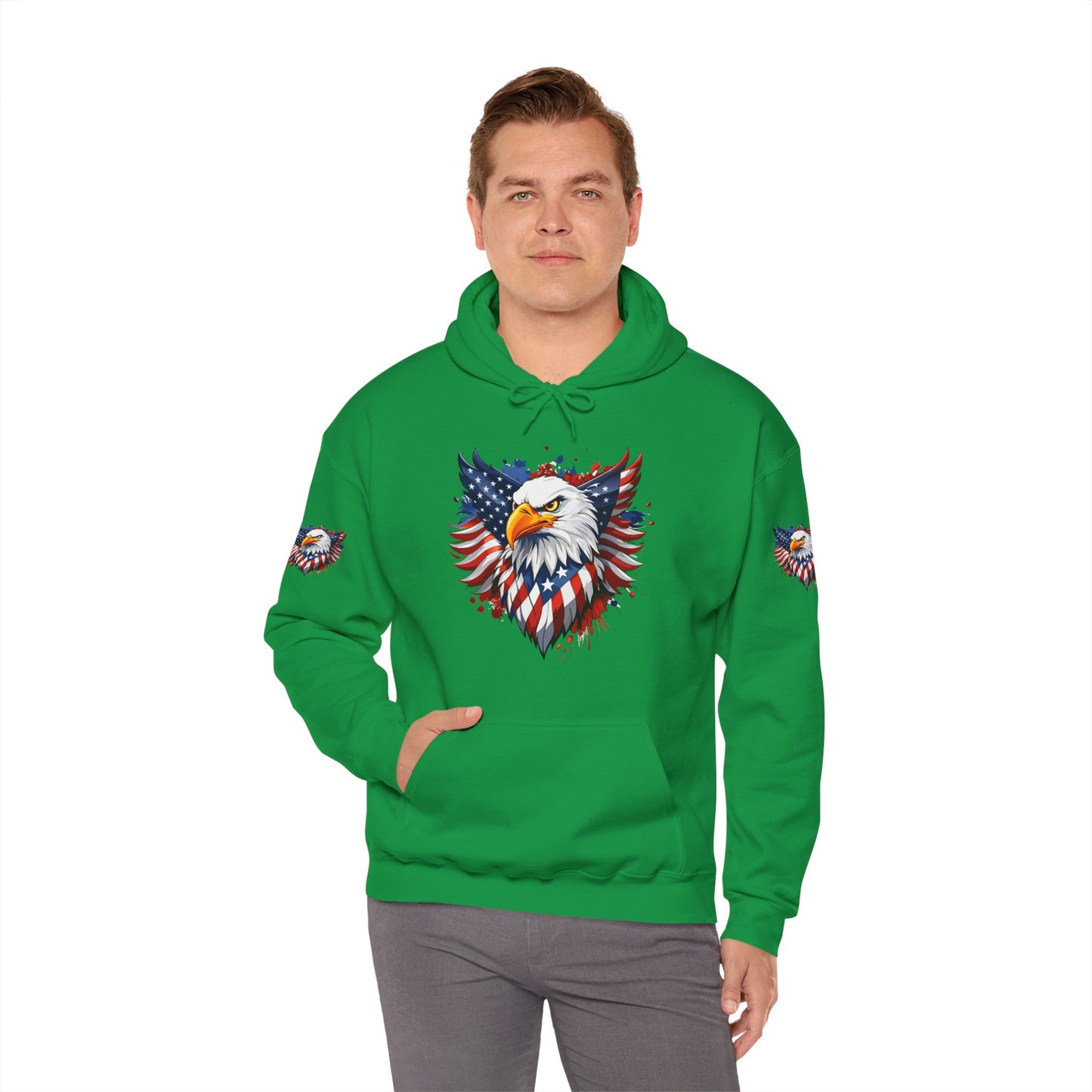 Princess Grace Patriotic Eagle Hoodie Unisex Heavy Blend Hooded Sweatshirt