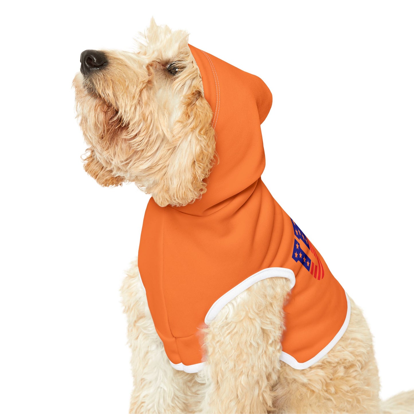 Princess Grace USA Flag Pet Hoodie Stylish & Cozy Apparel for Dogs