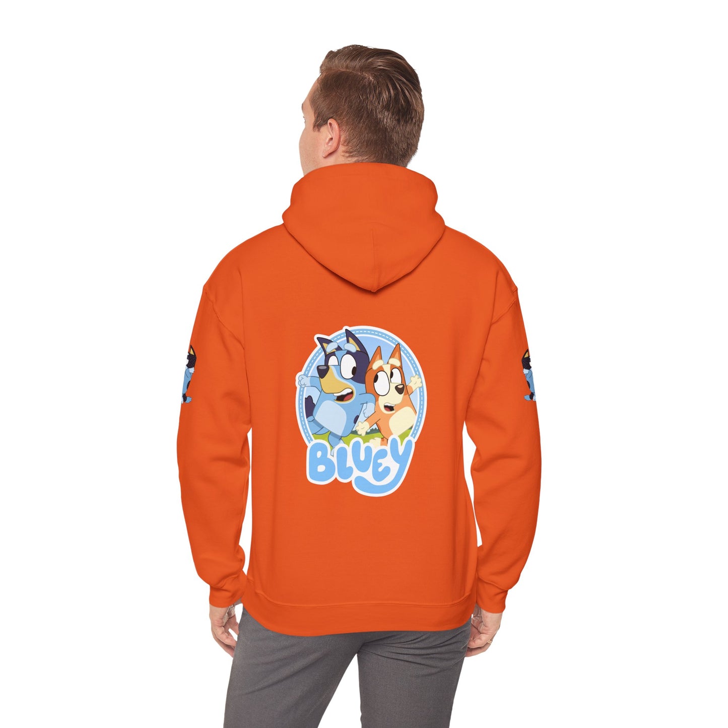 Princess Grace Bluey Unisex Heavy Blend Hoodie Cozy Cartoon Sweatshirt for Kids & Adults