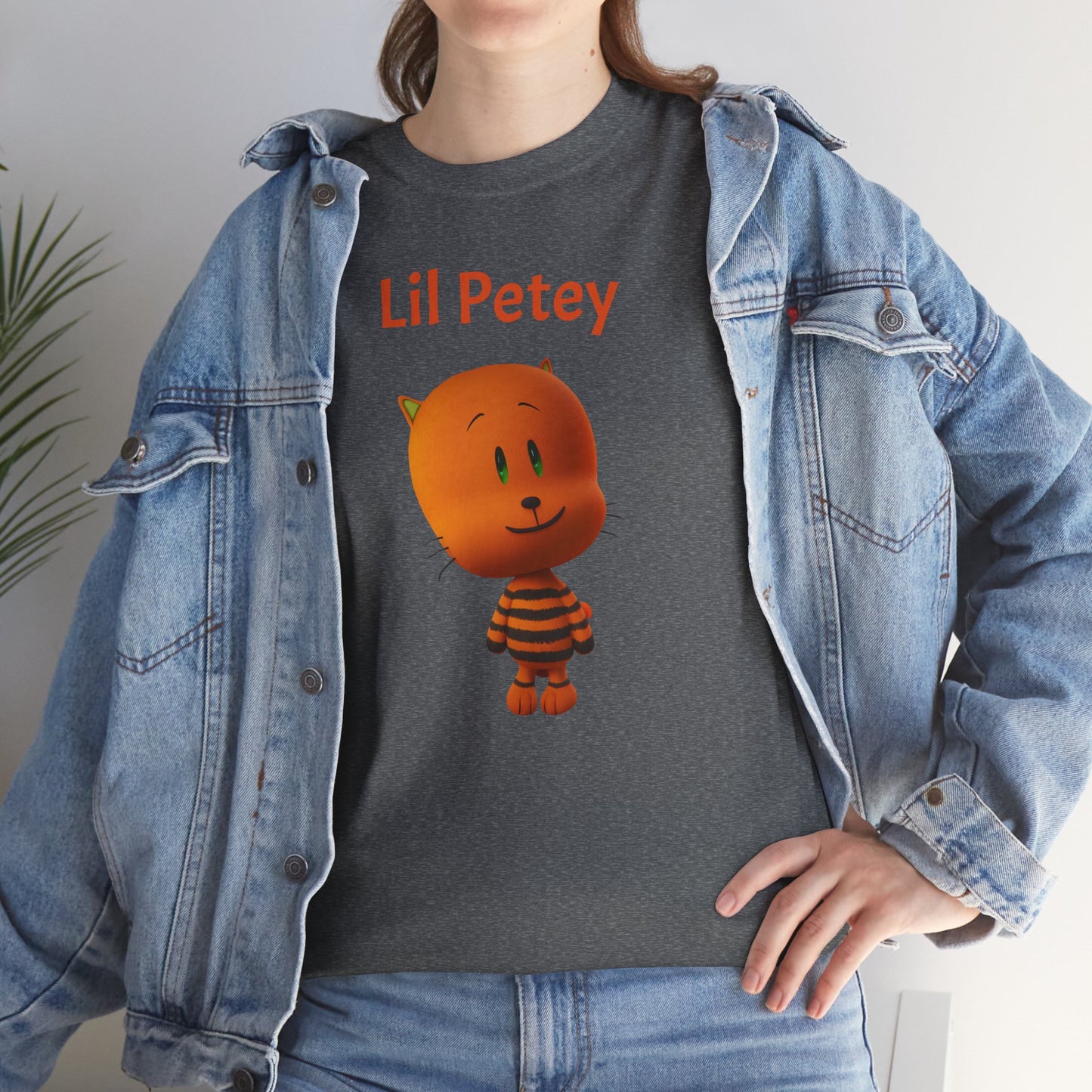 Princess Grace Lil Petey Unisex Heavy Cotton Tee Fun & Playful Cartoon T-Shirt for Kids and Adults