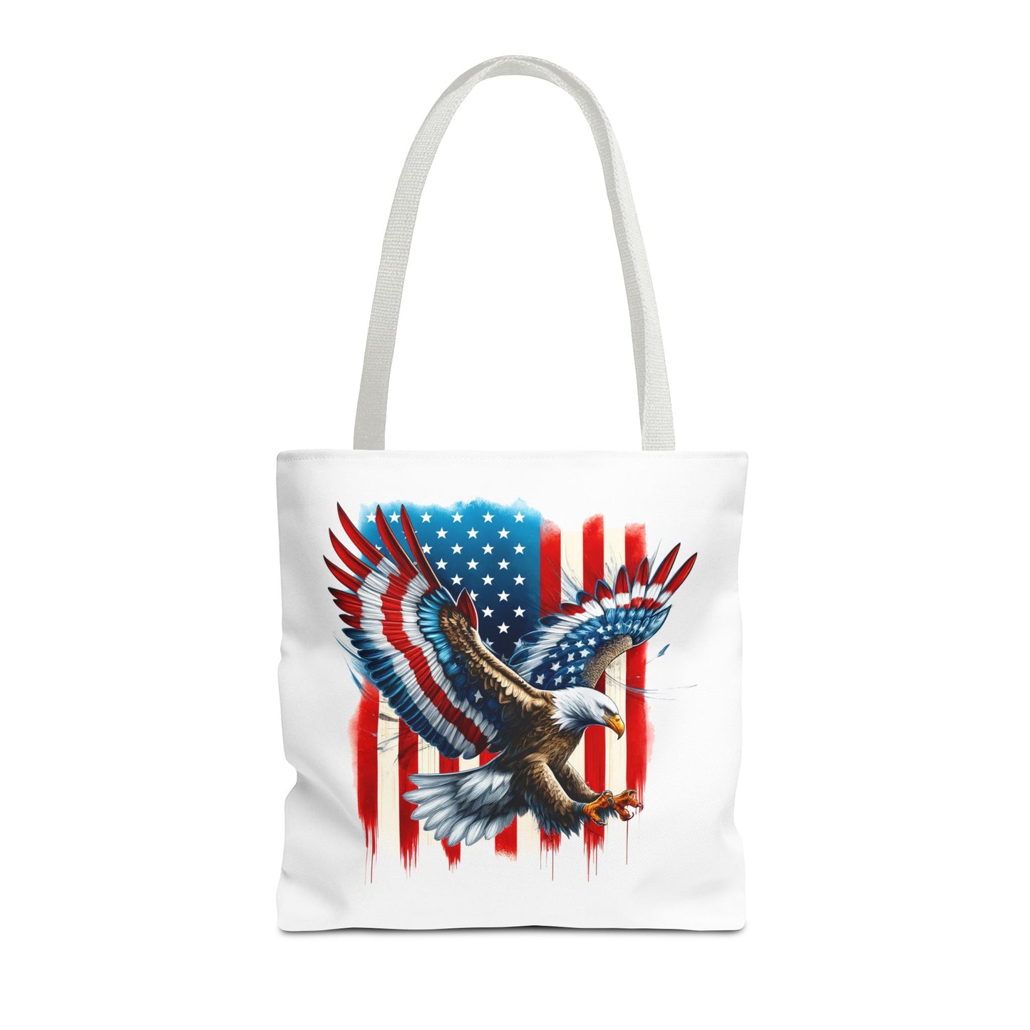 Princess Grace Patriotic Eagle Tote Bag USA Flag Design for Independence Day & Everyday Use