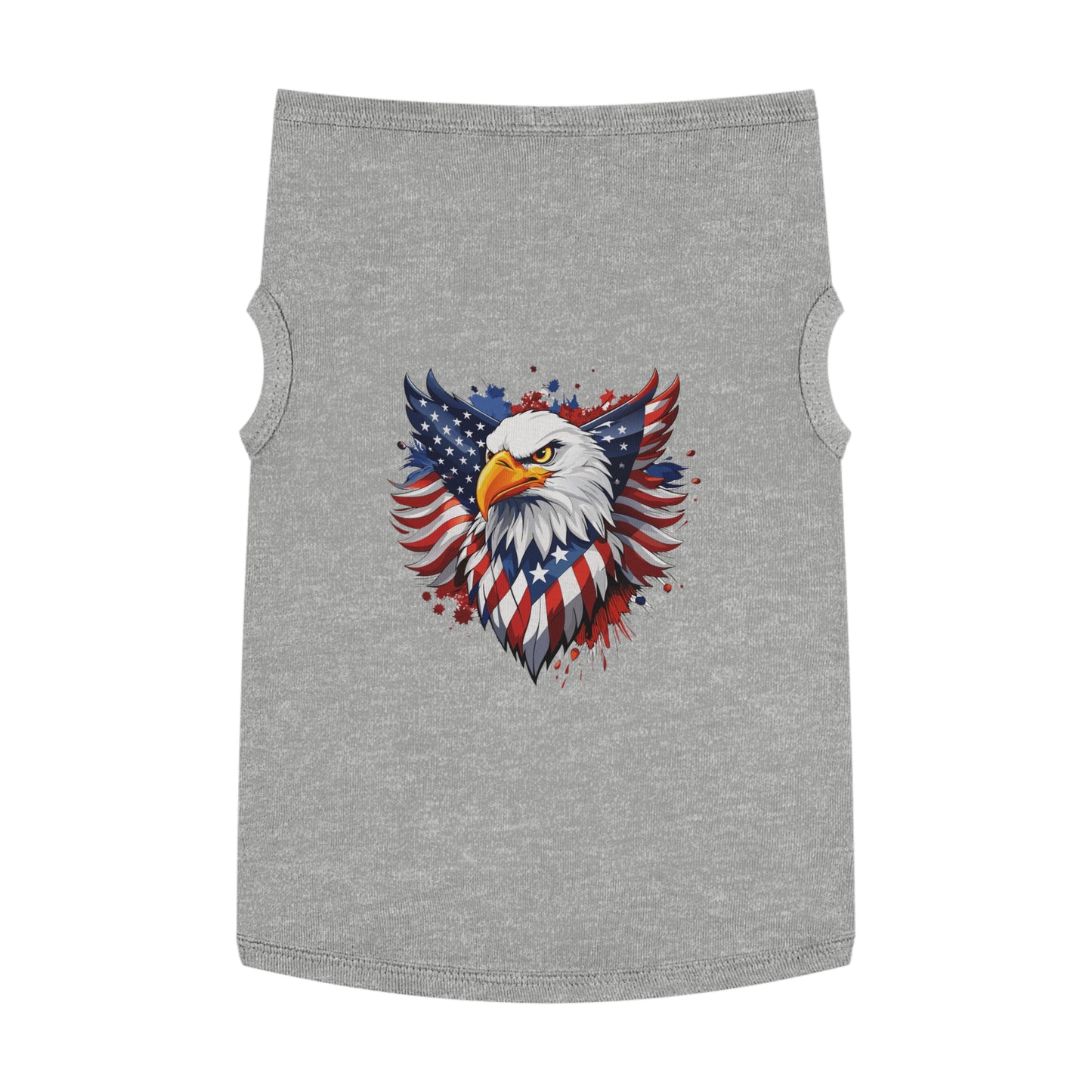 Princess Grace Patriotic Eagle Pet Tank Top USA Flag Design for Holidays & Celebrations