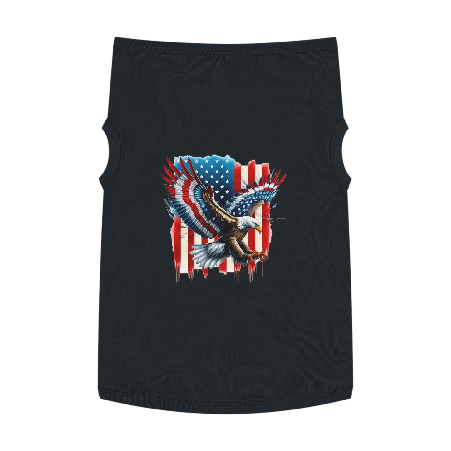 Princess Grace Patriotic Eagle Pet Tank Top Perfect for Celebrating Independence Day or Outdoor Adventures