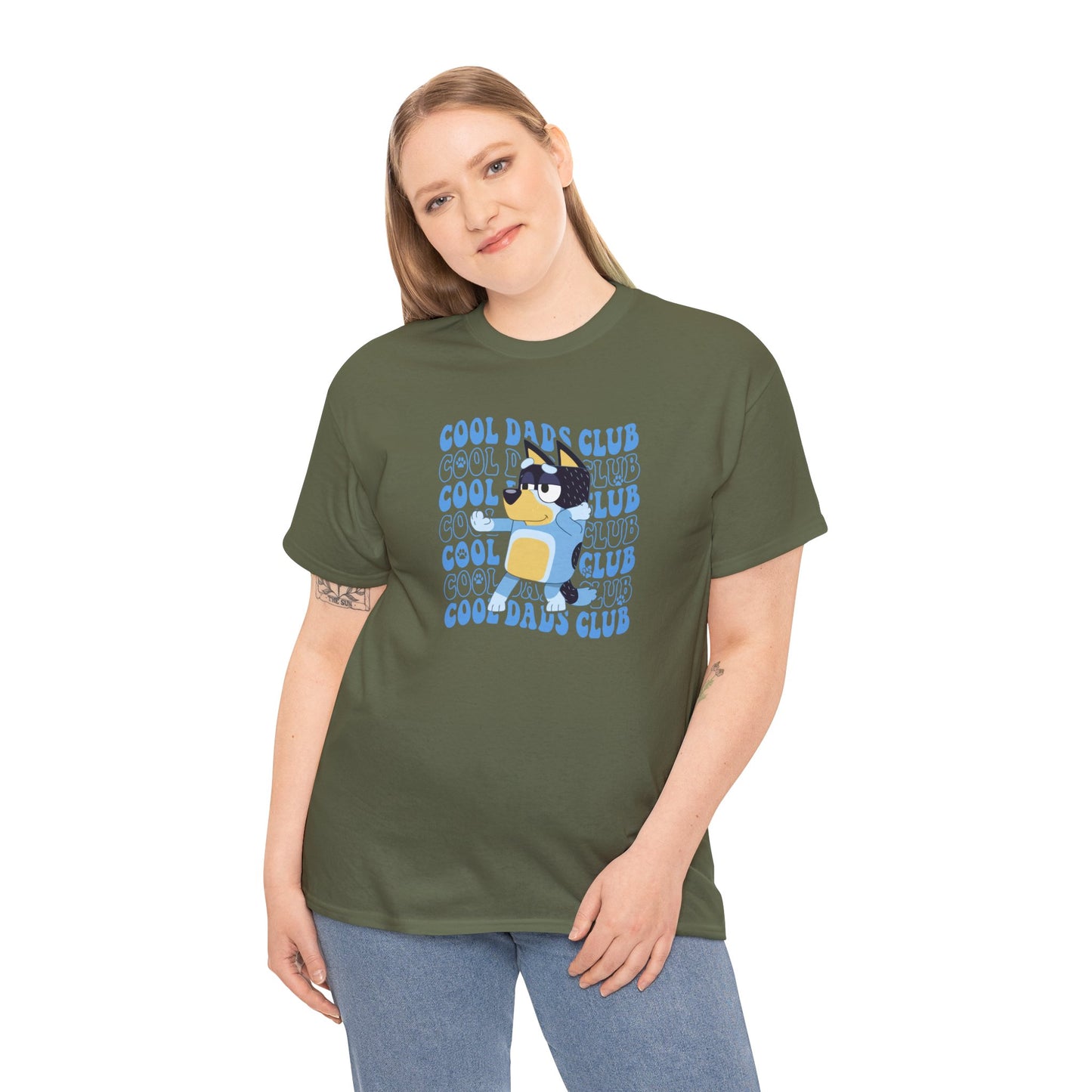 Princess Grace Bluey Cool Dads Club Unisex Heavy Cotton Tee