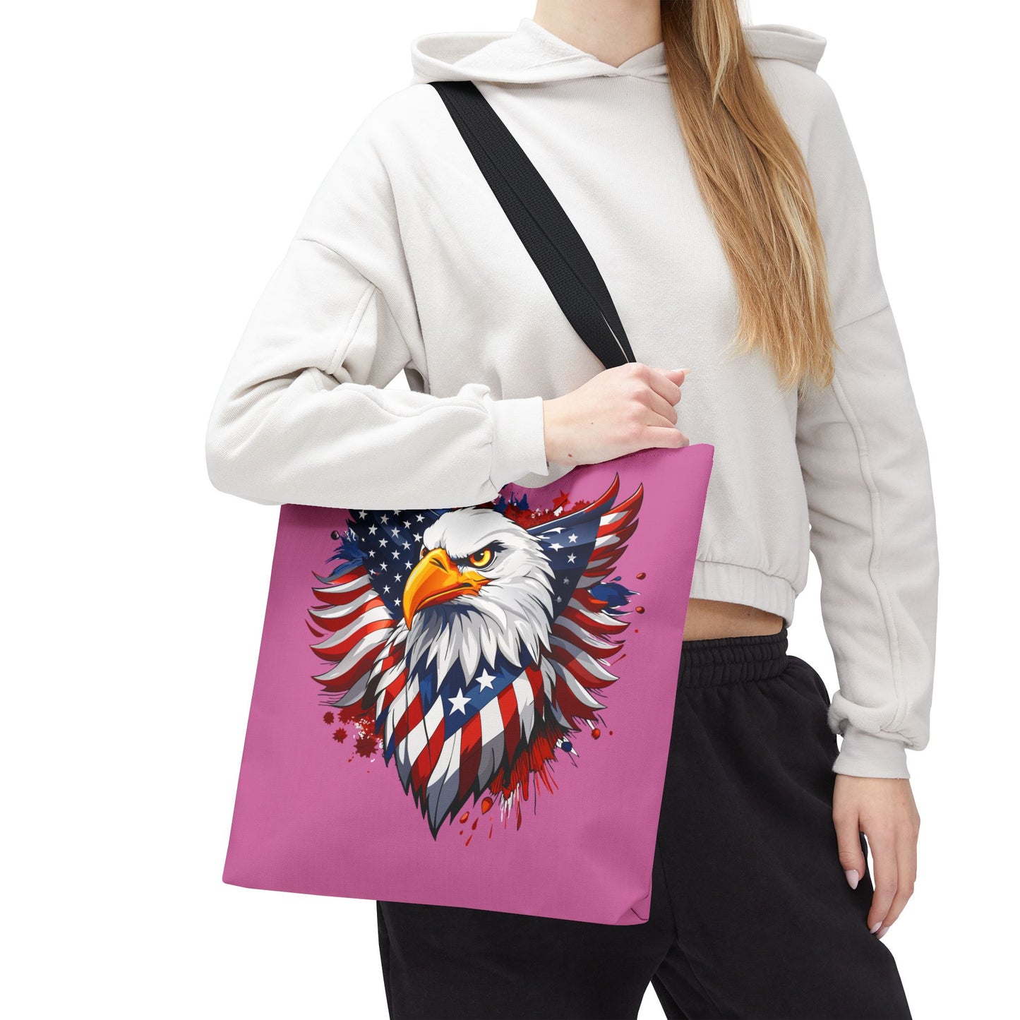 Princess Grace Patriotic Eagle Tote Bag American Spirit Design
