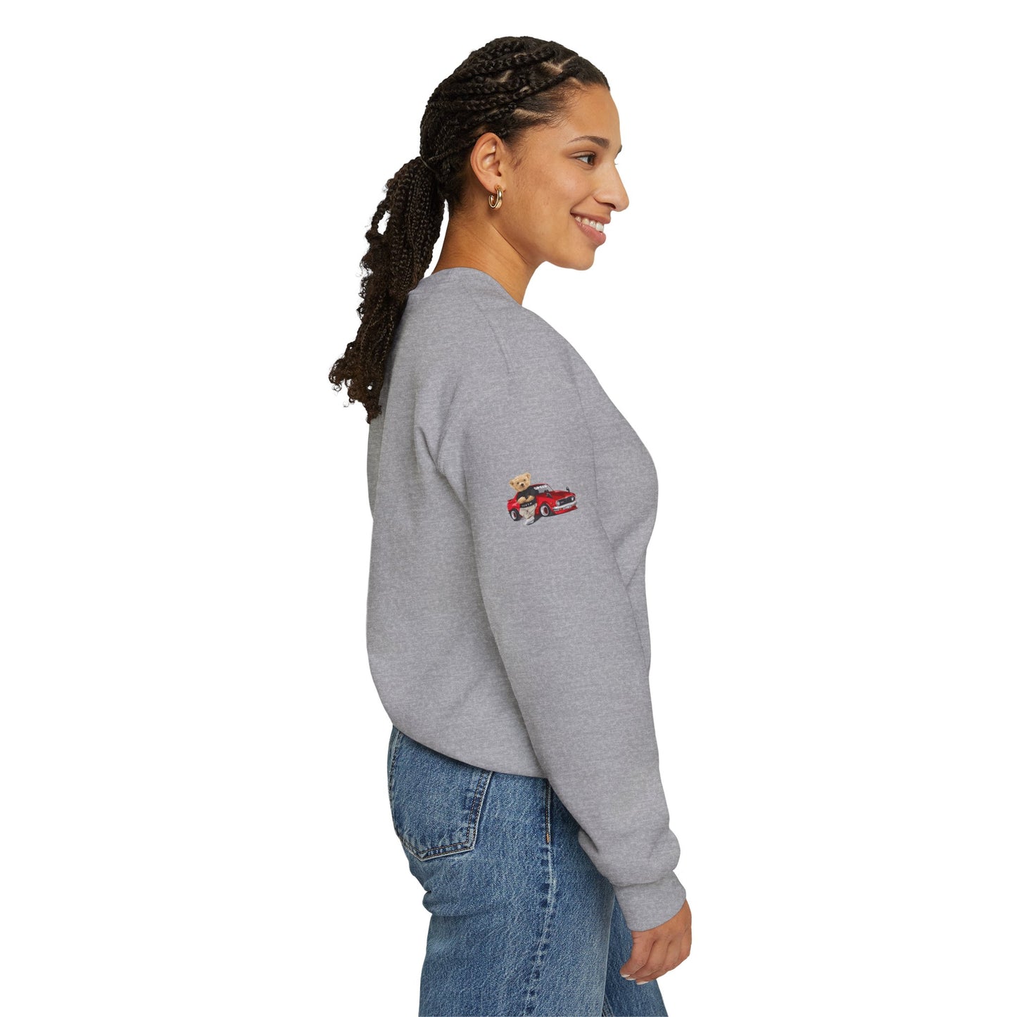 Princess Grace Cute Bear Vintage Car Sweatshirt Unisex Heavy Blend Crewneck