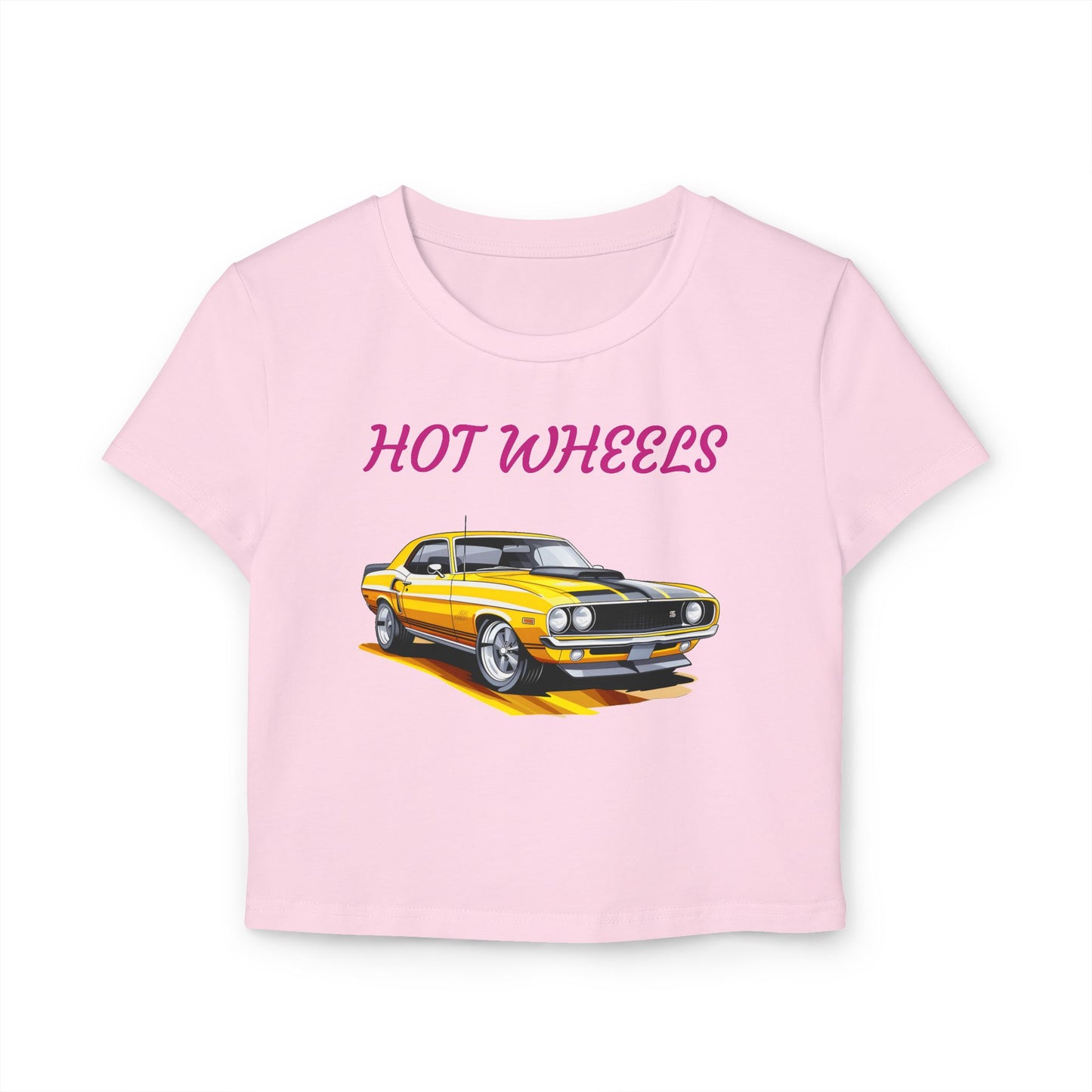 Princess Grace Hot Wheels Women's Baby Tee Retro Car Graphic T-Shirt