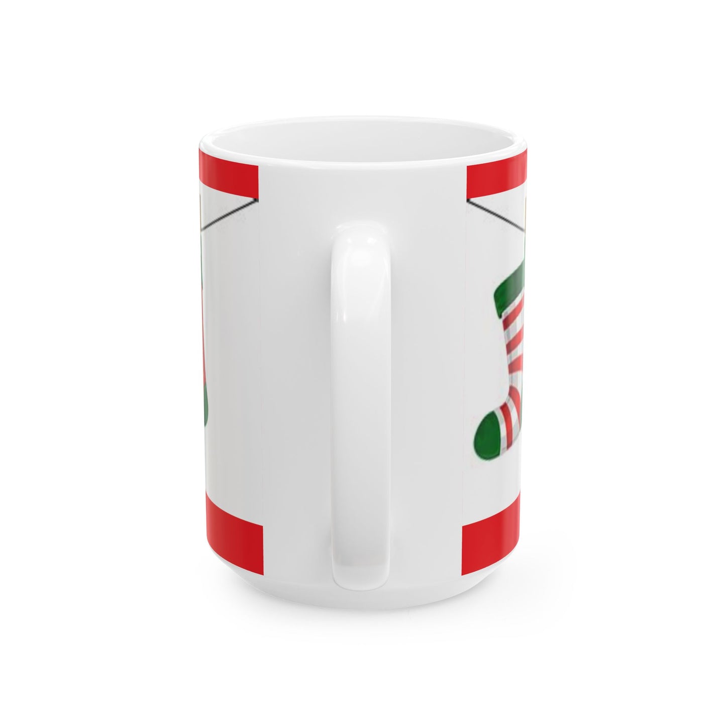 Princess Grace Festive Stocking Ceramic Mug Perfect Holiday Gift