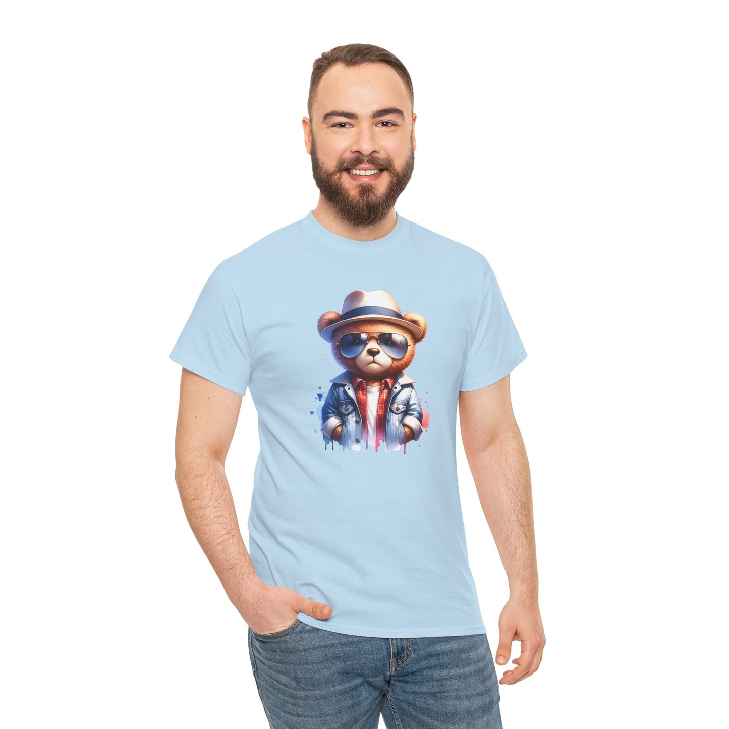 Princess Grace Cool Bear Graphic Unisex Heavy Cotton Tee