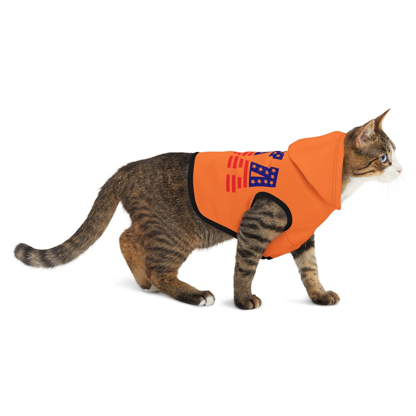 Princess Grace USA Flag Pet Hoodie Stylish & Cozy Apparel for Dogs