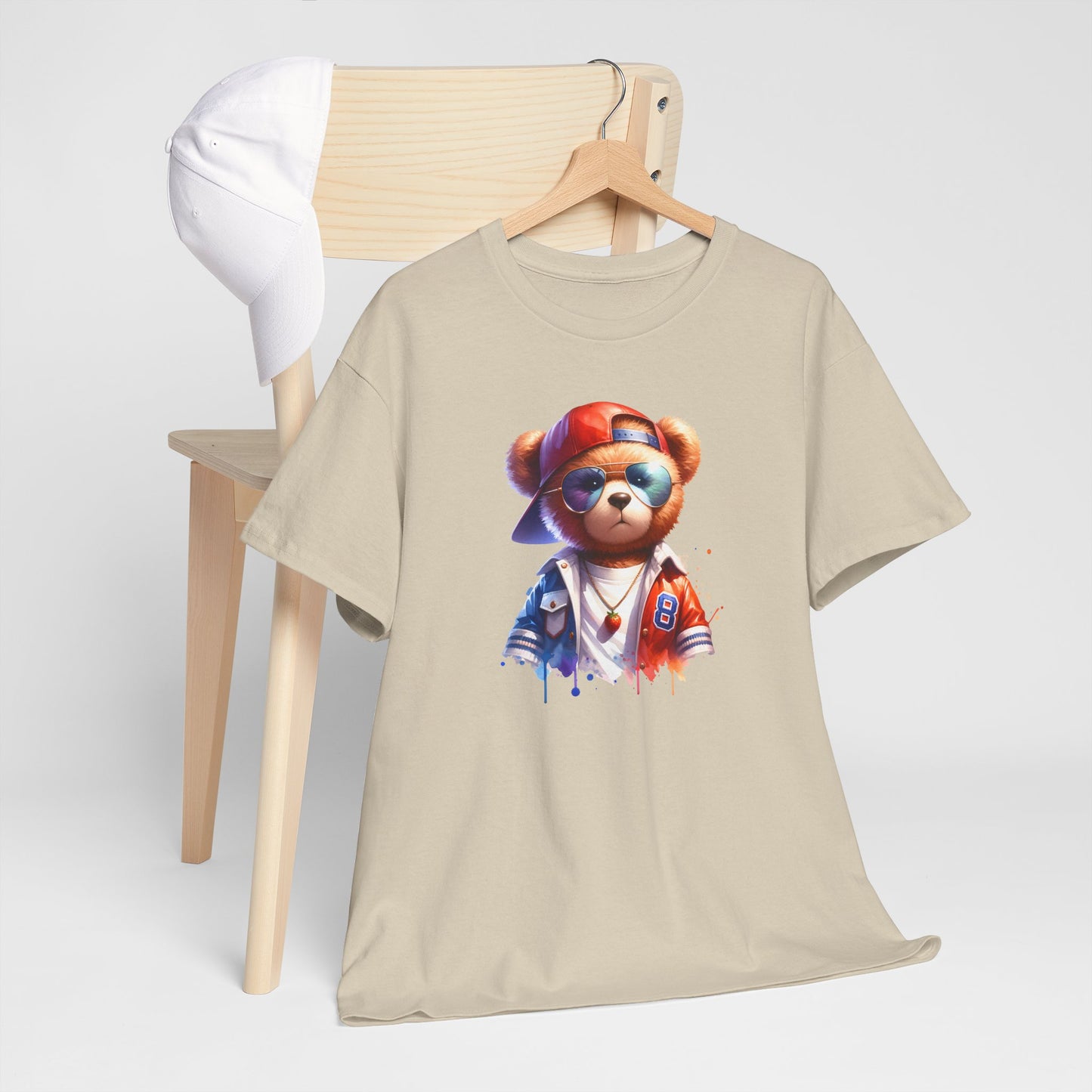 Princess Grace Cool Bear Graphic Unisex Heavy Cotton Tee