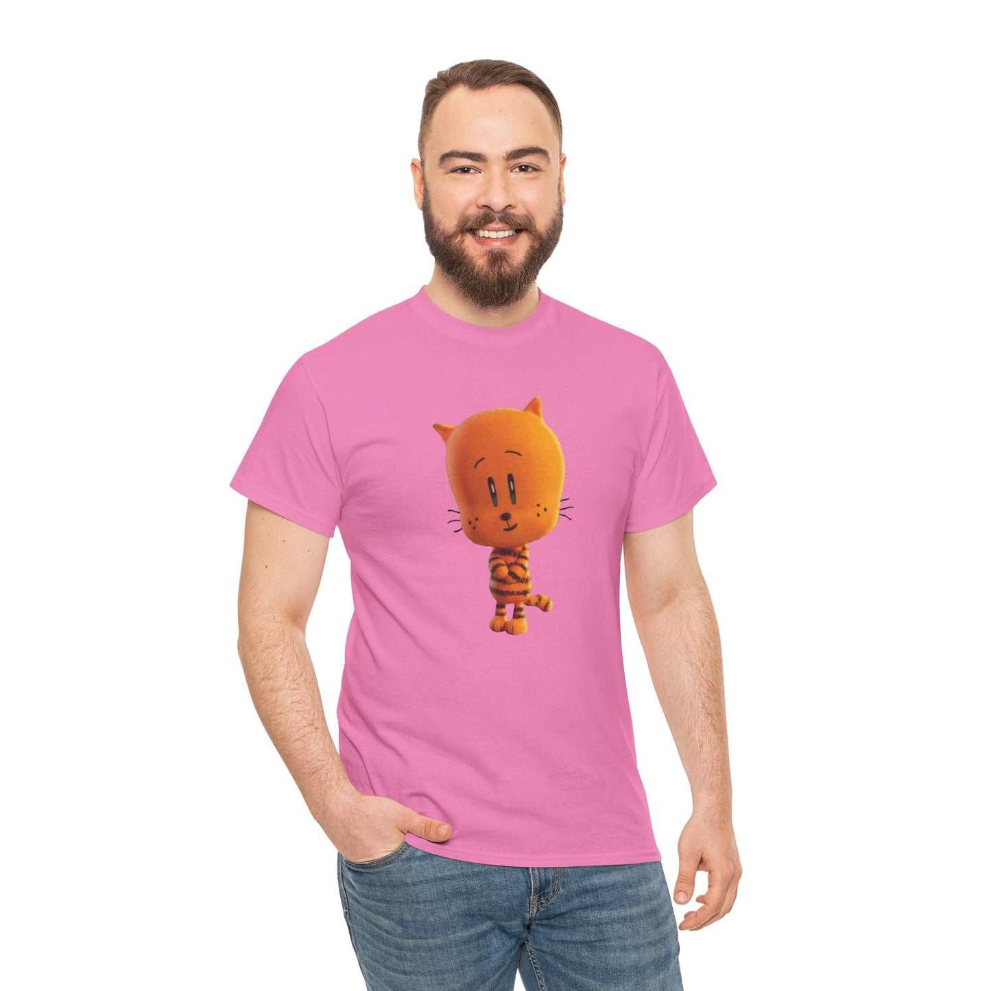 Princess Grace Funny Cartoon Cat Unisex Heavy Cotton Tee