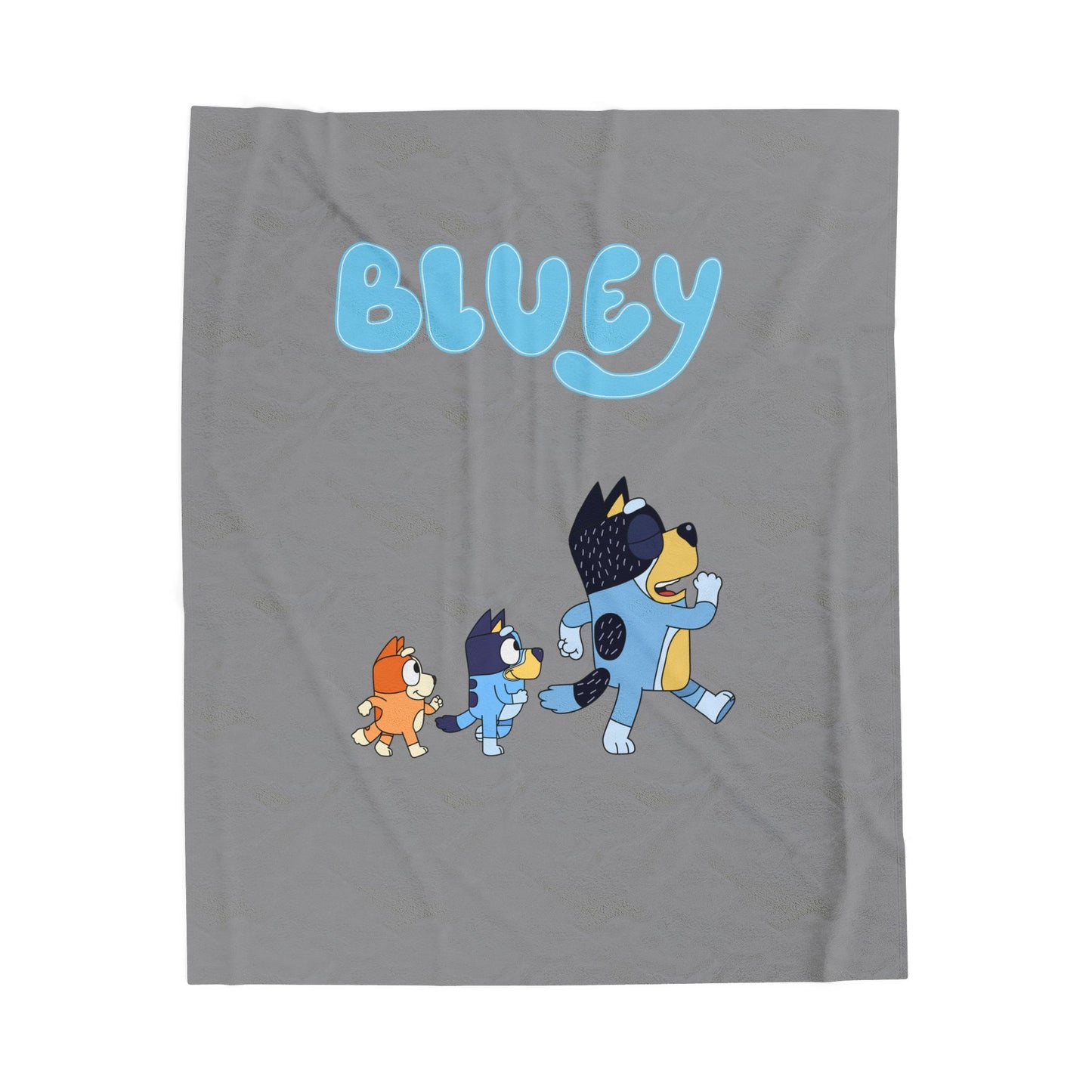 Princess Grace Bluey Velveteen Plush Blanket for Kids Cozy Cartoon Throw for Playtime and Cuddles