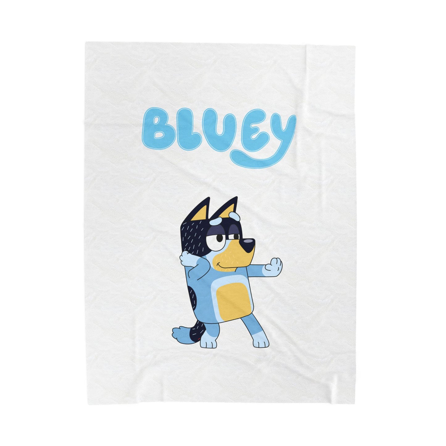 Princess Grace Bluey Velveteen Plush Blanket Cozy Cartoon Comfort for Kids