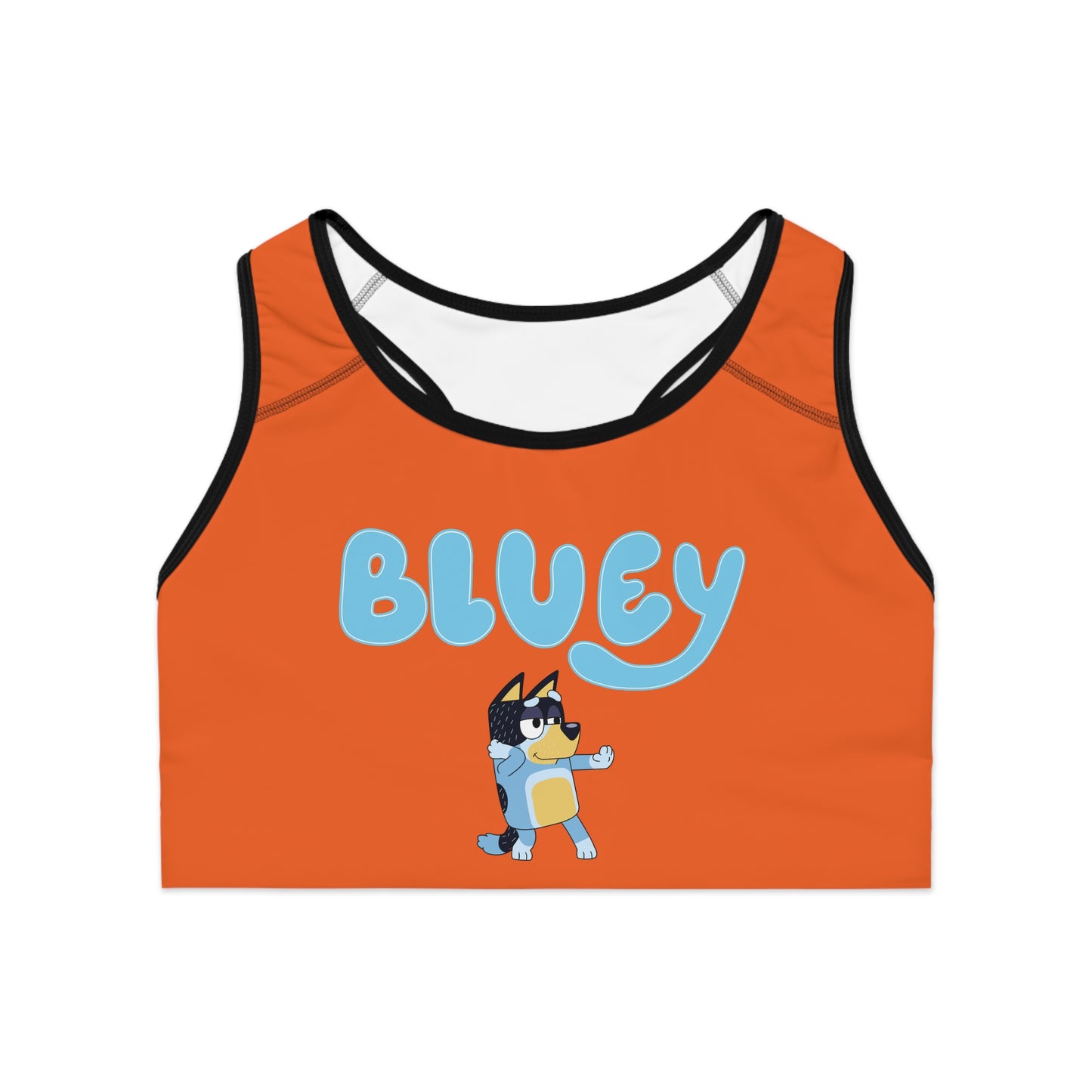 Princess Grace Bluey Inspired Sports Bra  Fun & Comfortable Workout Gear