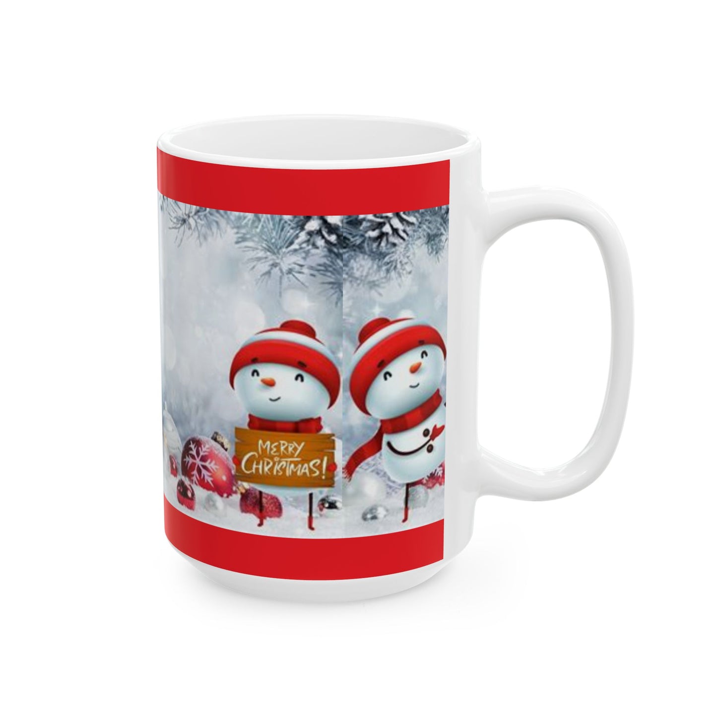 Princess Grace Festive Snowman Ceramic Mug 11oz & 15oz Perfect Christmas Gift