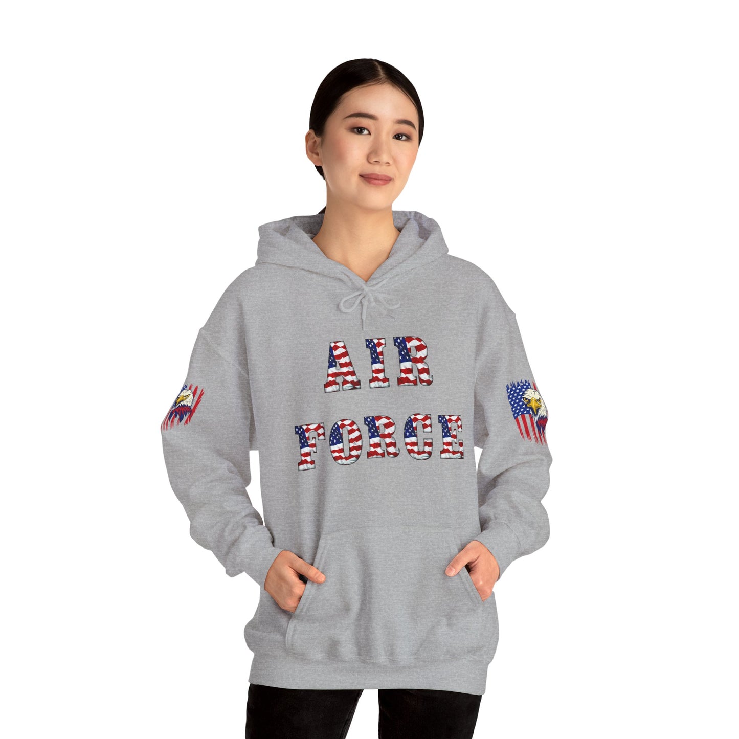 Princess Grace Unisex Air Force Hoodie with Eagle Design