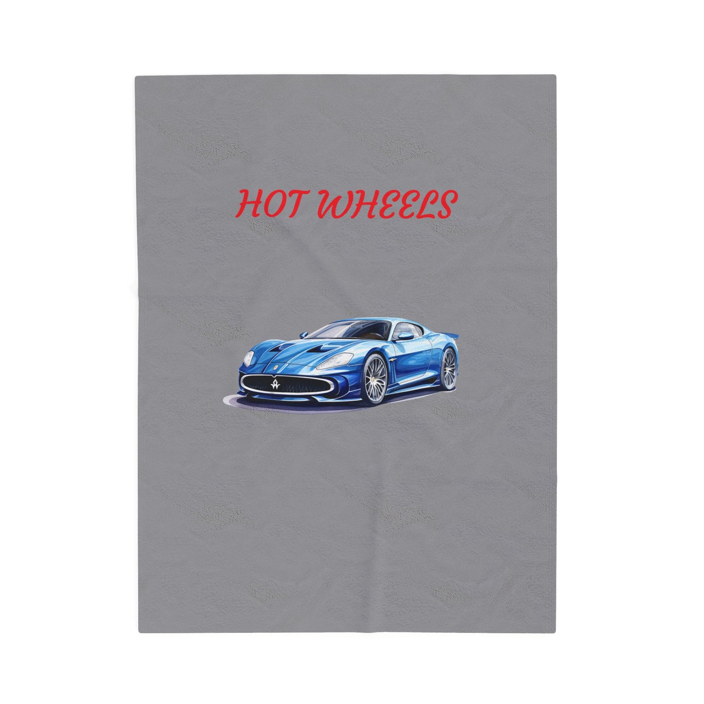 Princess Grace Hot Wheels Velveteen Plush Blanket Cozy Car Themed Throw for Kids and Car Enthusiasts