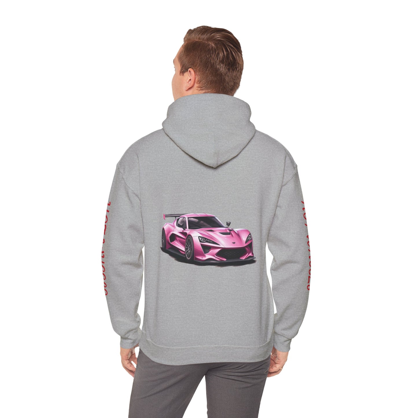 Princess Grace Hot Wheels Unisex Hoodie Stylish Pink Racing Car Design