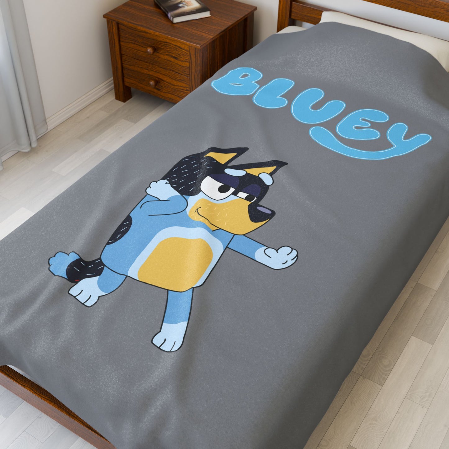 Princess Grace Cozy Velveteen Plush Blanket Featuring Bluey Design