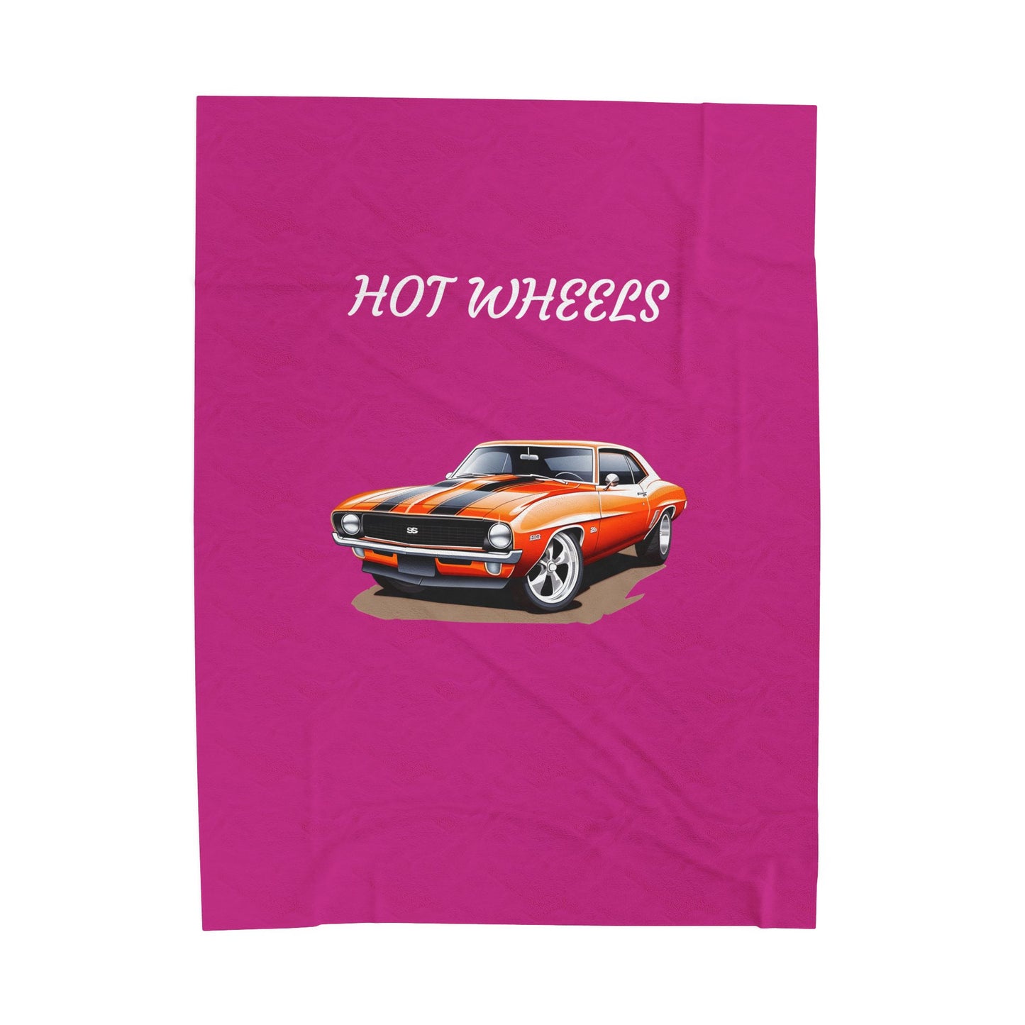 Princess Grace Hot Wheels Velveteen Plush Blanket for Car Lovers Cozy Retro Throw for Kids & Adults