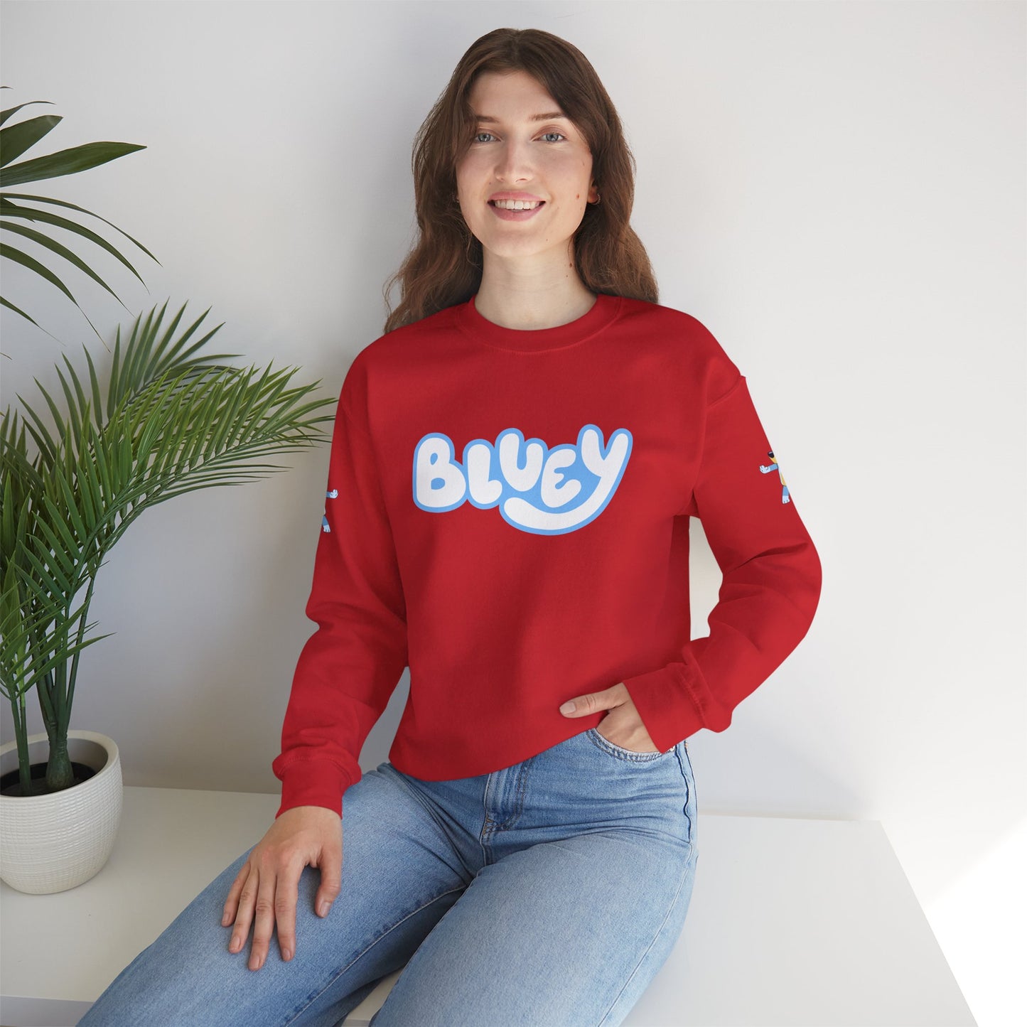 Princess Grace Bluey Crewneck Sweatshirt Cozy Unisex Pullover for Kids & Adults