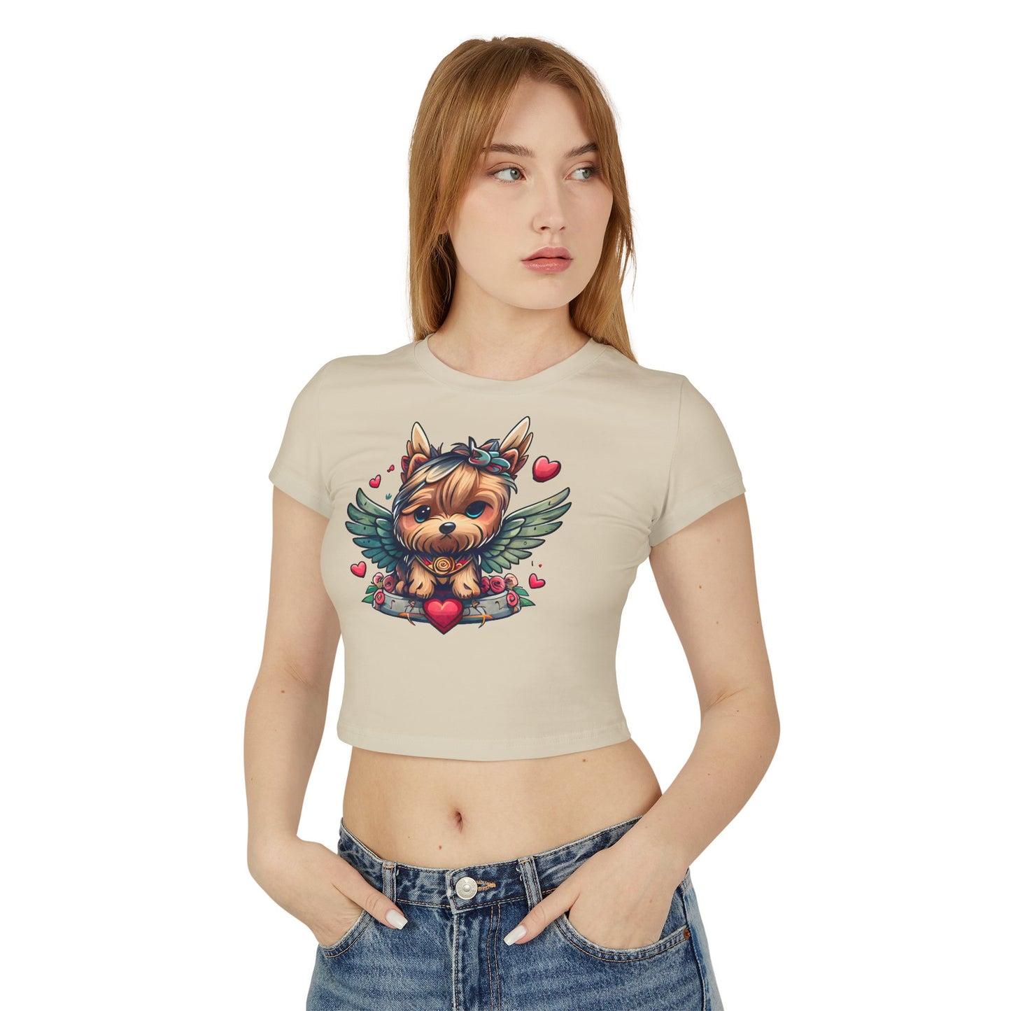 Princess Grace Cute Yorkie Graphic Baby Tee for Dog Lovers