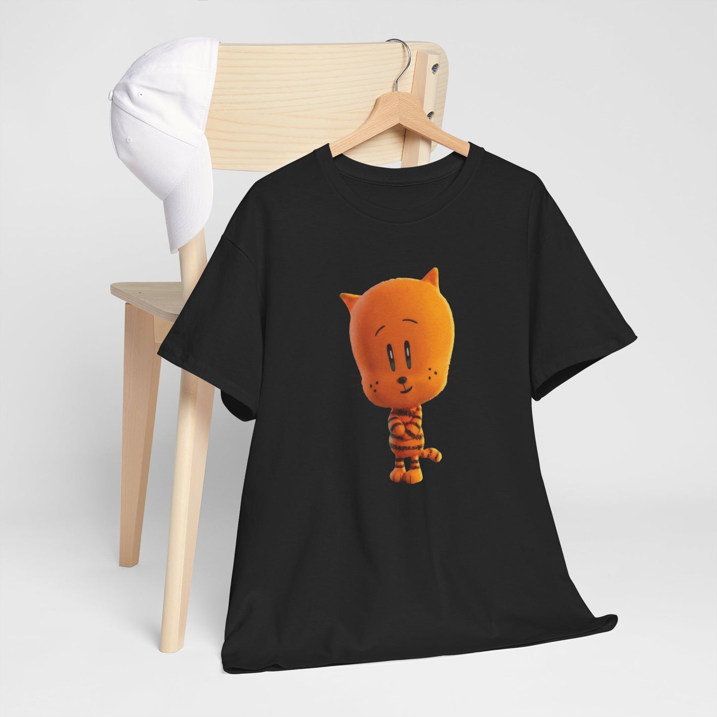Princess Grace Funny Cartoon Cat Unisex Heavy Cotton Tee