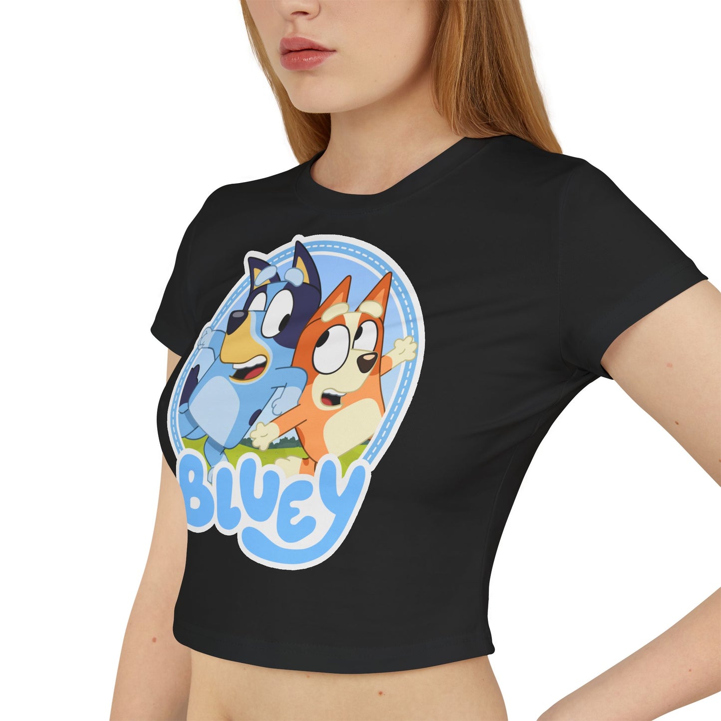 Princess Grace Bluey Cartoon Women's Baby Tee Fun & Playful Kids Apparel
