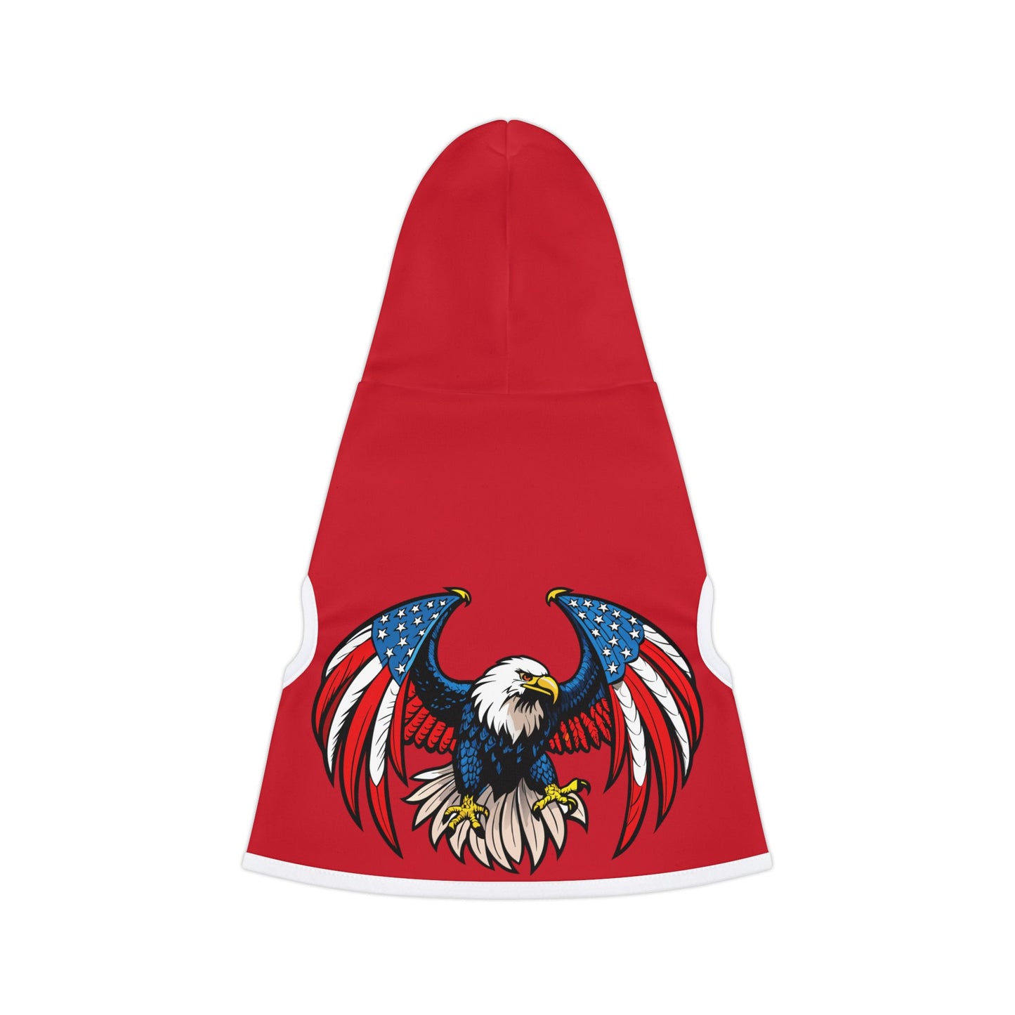 Princess Grace Patriotic Pet Hoodie with Eagle Design Perfect for Holidays and Celebrations