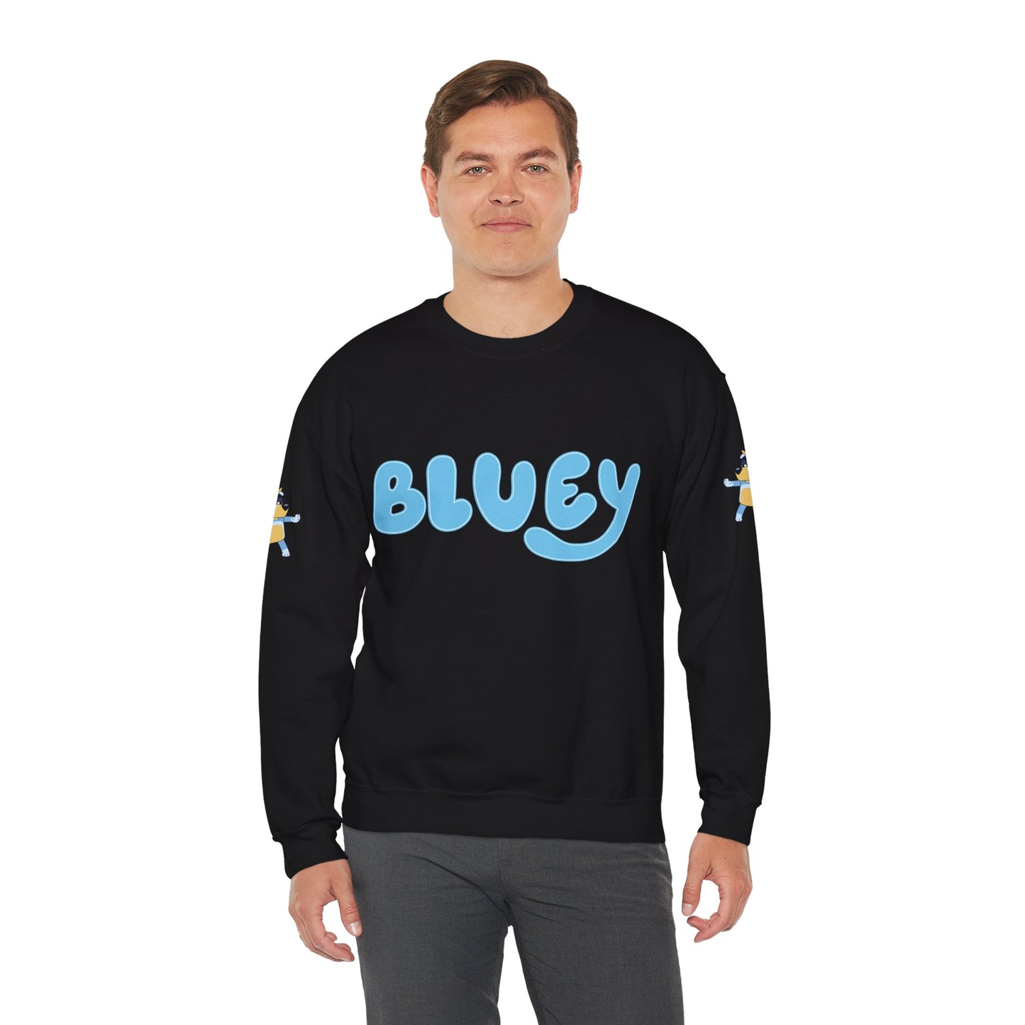 Princess Grace Bluey Unisex Crewneck Sweatshirt Cozy Cartoon Apparel for Kids and Adults