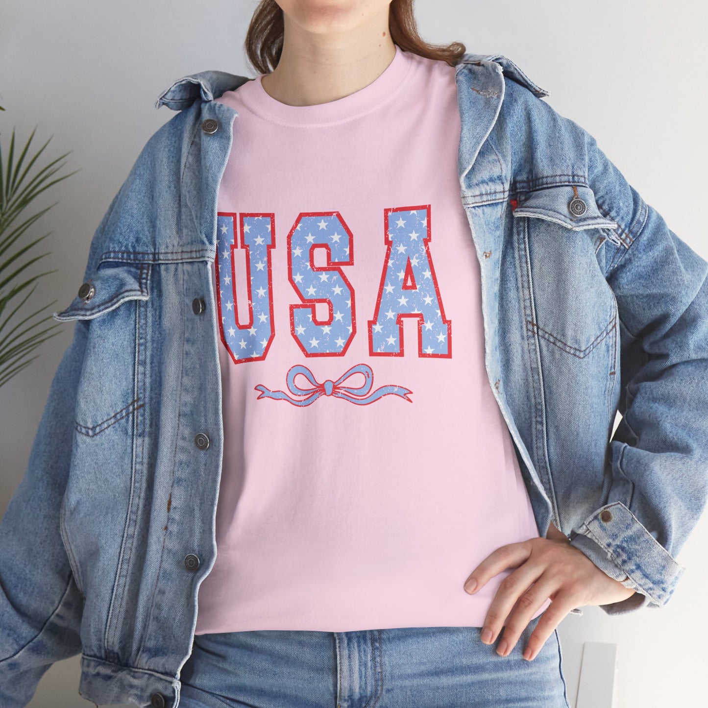 Princess Grace USA Patriotic Unisex Heavy Cotton Tee Perfect for Independence Day Celebrations
