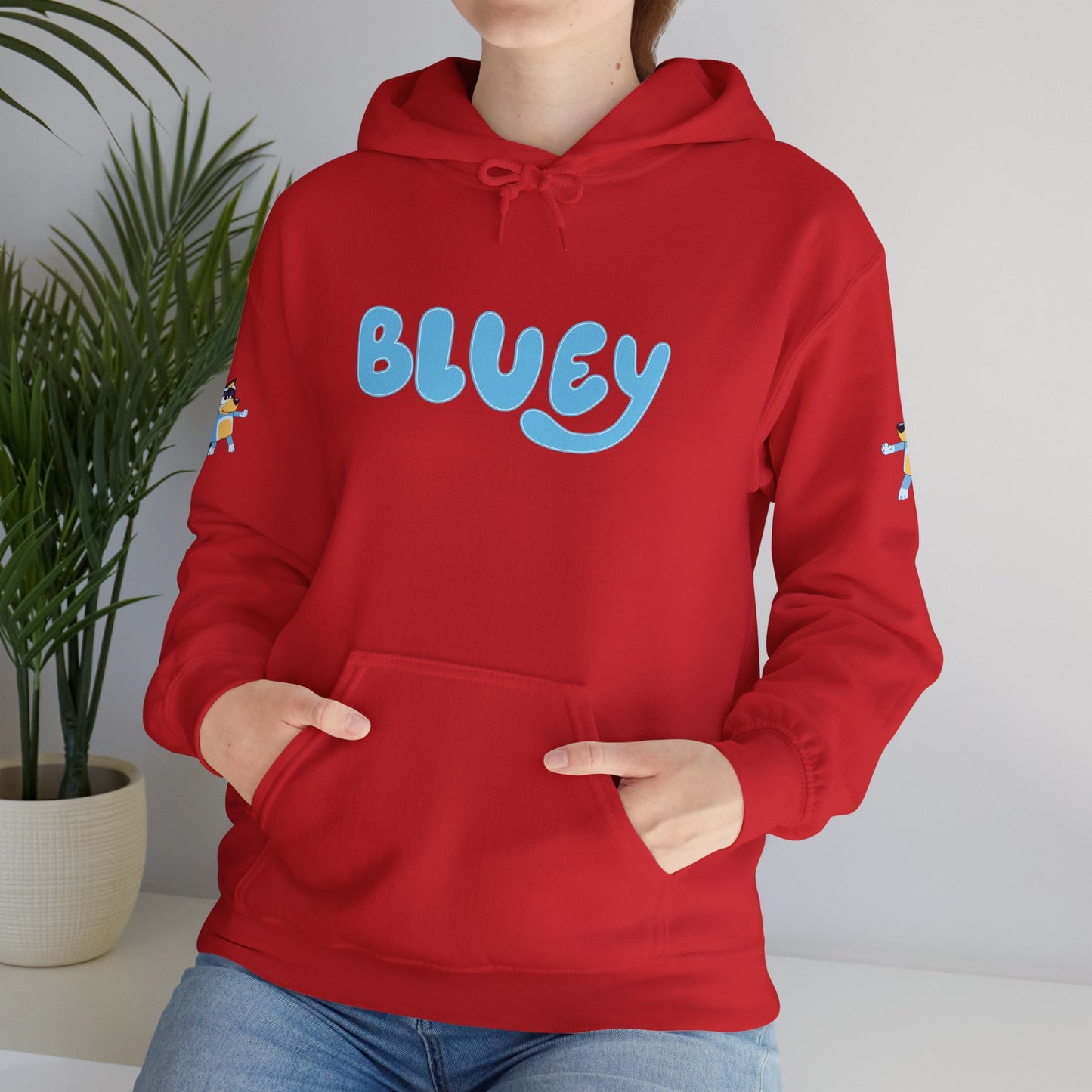 Princess Grace Bluey Unisex Hooded Sweatshirt Cozy Cartoon Style for Kids & Adults