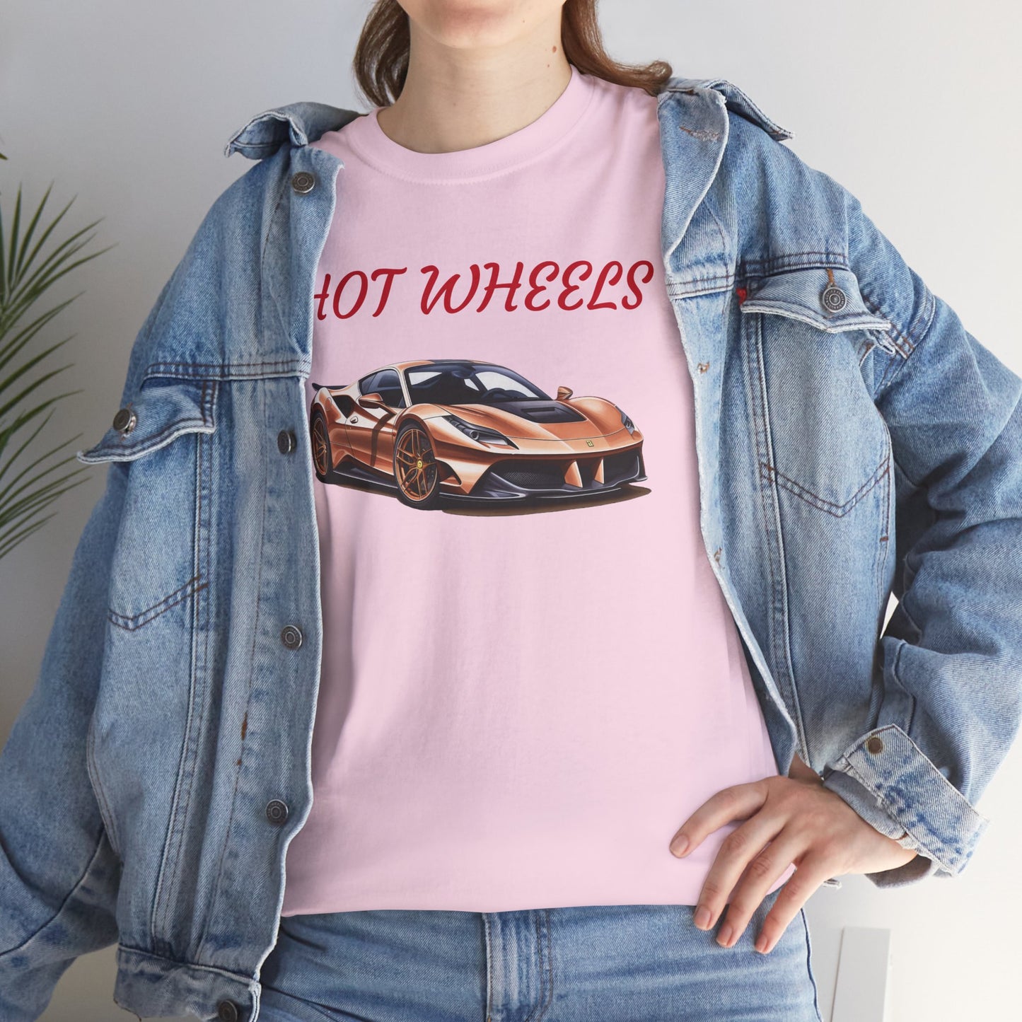 Princess Grace Hot Wheels Unisex Heavy Cotton Tee Retro Car Graphic T-Shirt for Automotive Enthusiasts