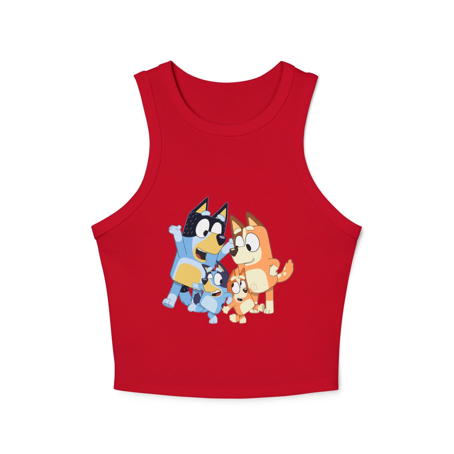 Princess Grace Cute Bluey Character Racer Tank Top