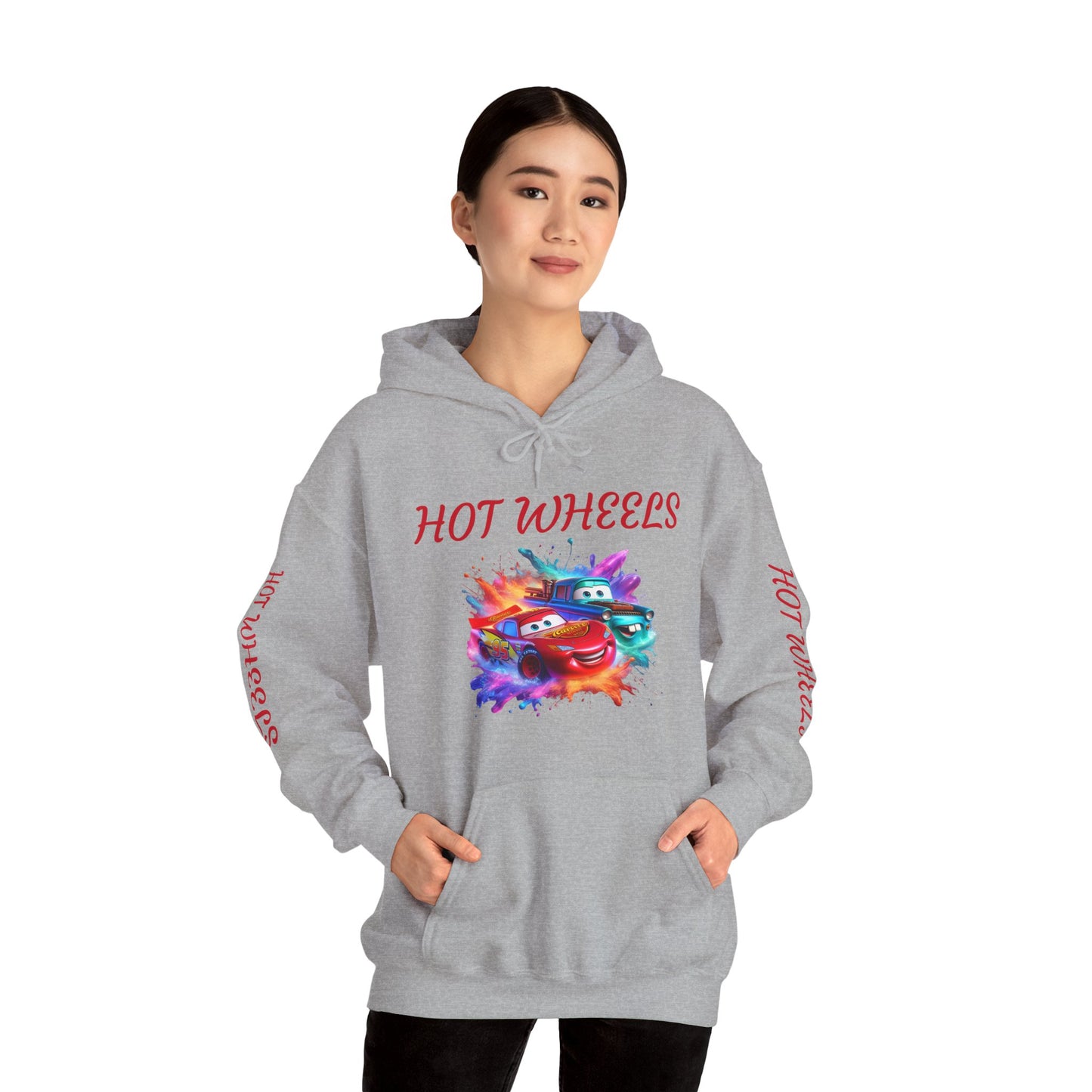 Princess Grace Cool Hot Wheels Unisex Hooded Sweatshirt Perfect for Car Enthusiasts