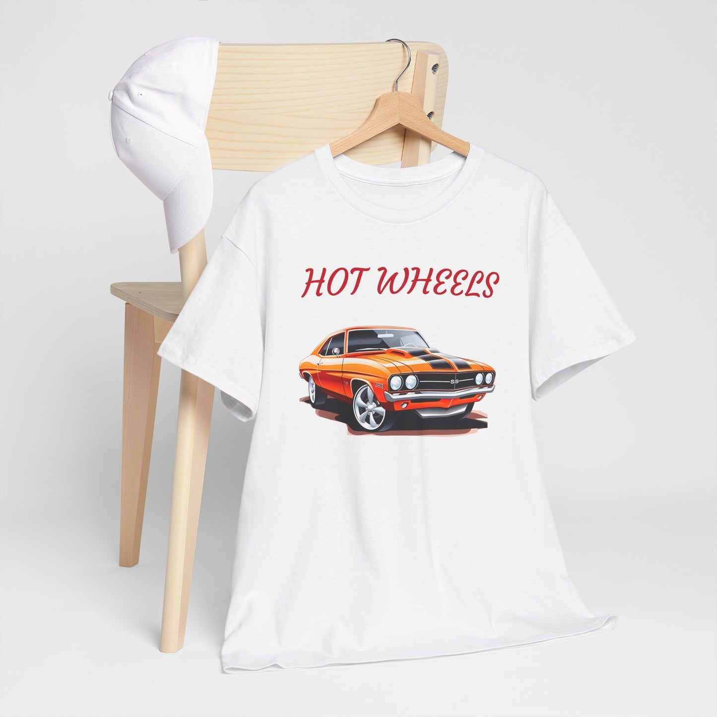Princess Grace Retro Hot Wheels Unisex Heavy Cotton Tee Classic Car Graphic T-Shirt