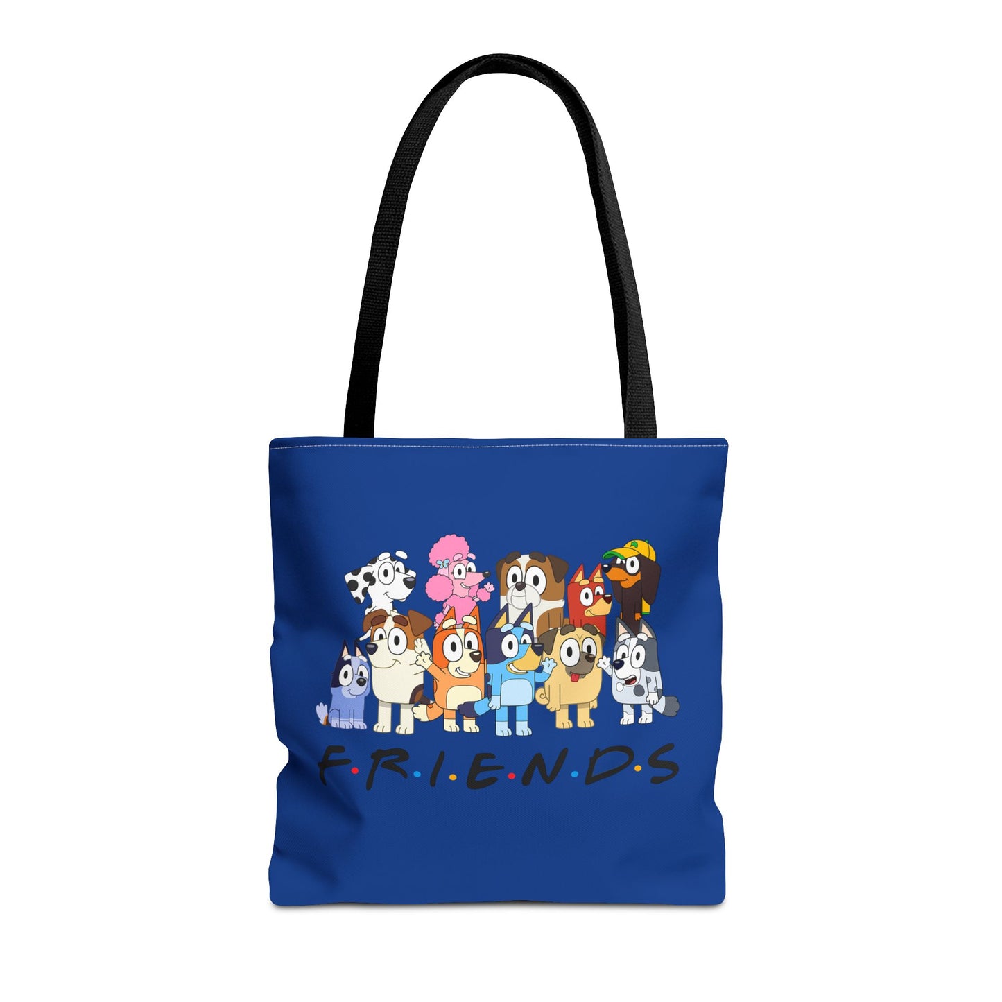 Princess Grace Bluey F.R.I.E.N.D.S. Cartoon Dog Tote Bag Fun & Playful Accessory for Dog Lovers