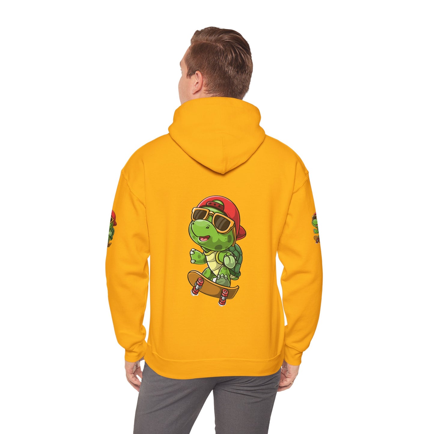 Princess Grace Cool Skateboarding Turtle Unisex Hoodie Fun and Stylish