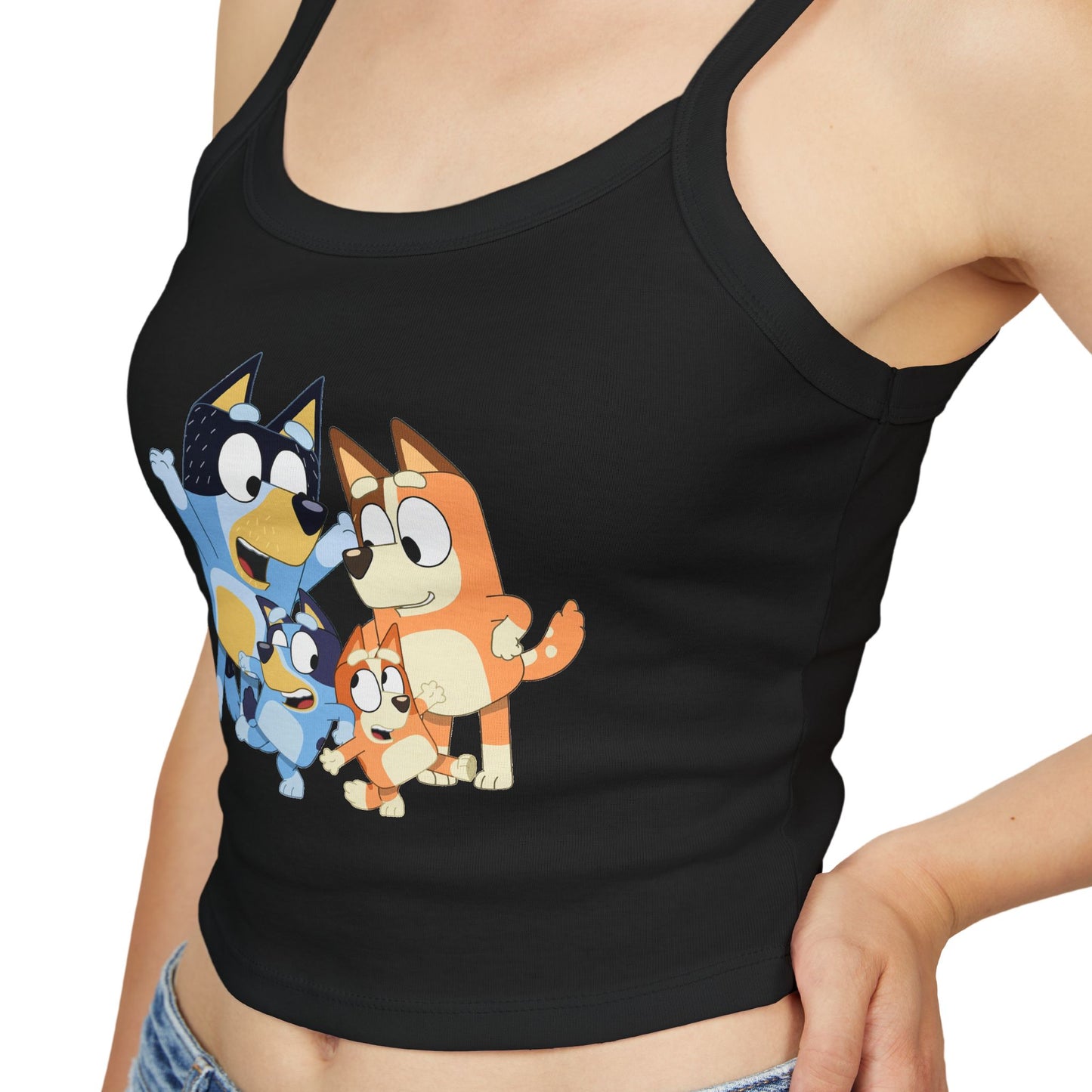 Princess Grace Bluey Cute Cartoon Women's Spaghetti Strap Tank Top