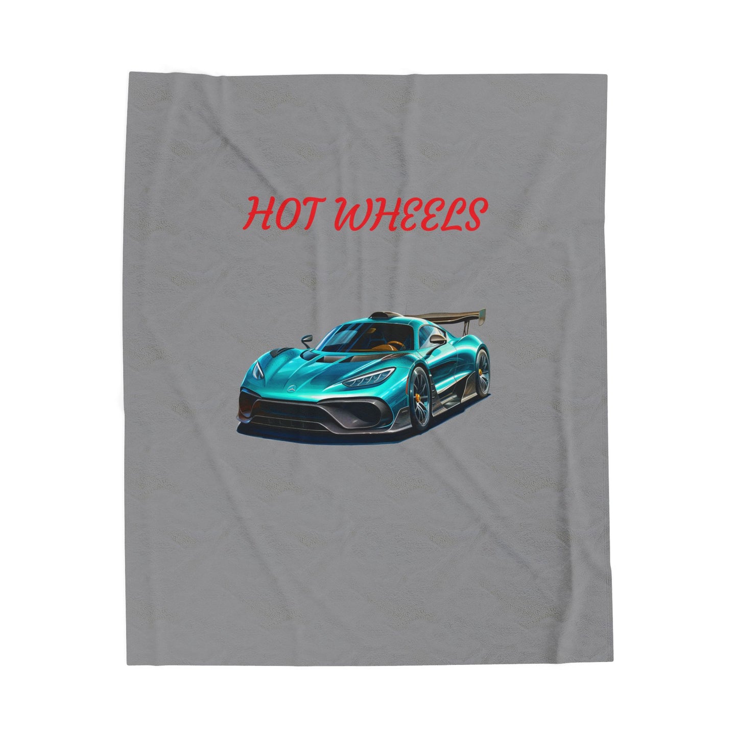 Princess Grace Hot Wheels Velveteen Plush Blanket Perfect for Car Enthusiasts