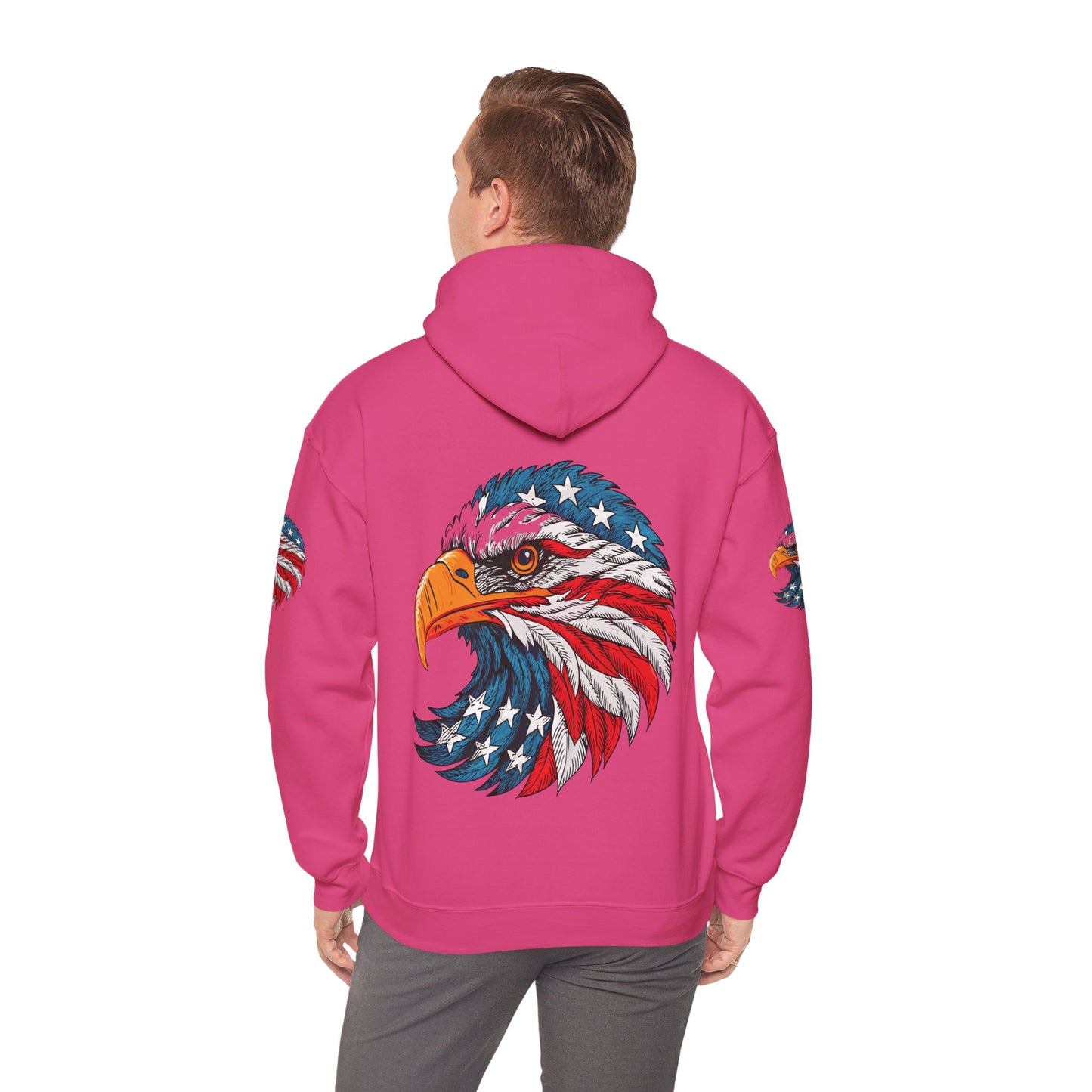 Princess Grace Patriotic Eagle Hoodie Unisex Heavy Blend Sweatshirt