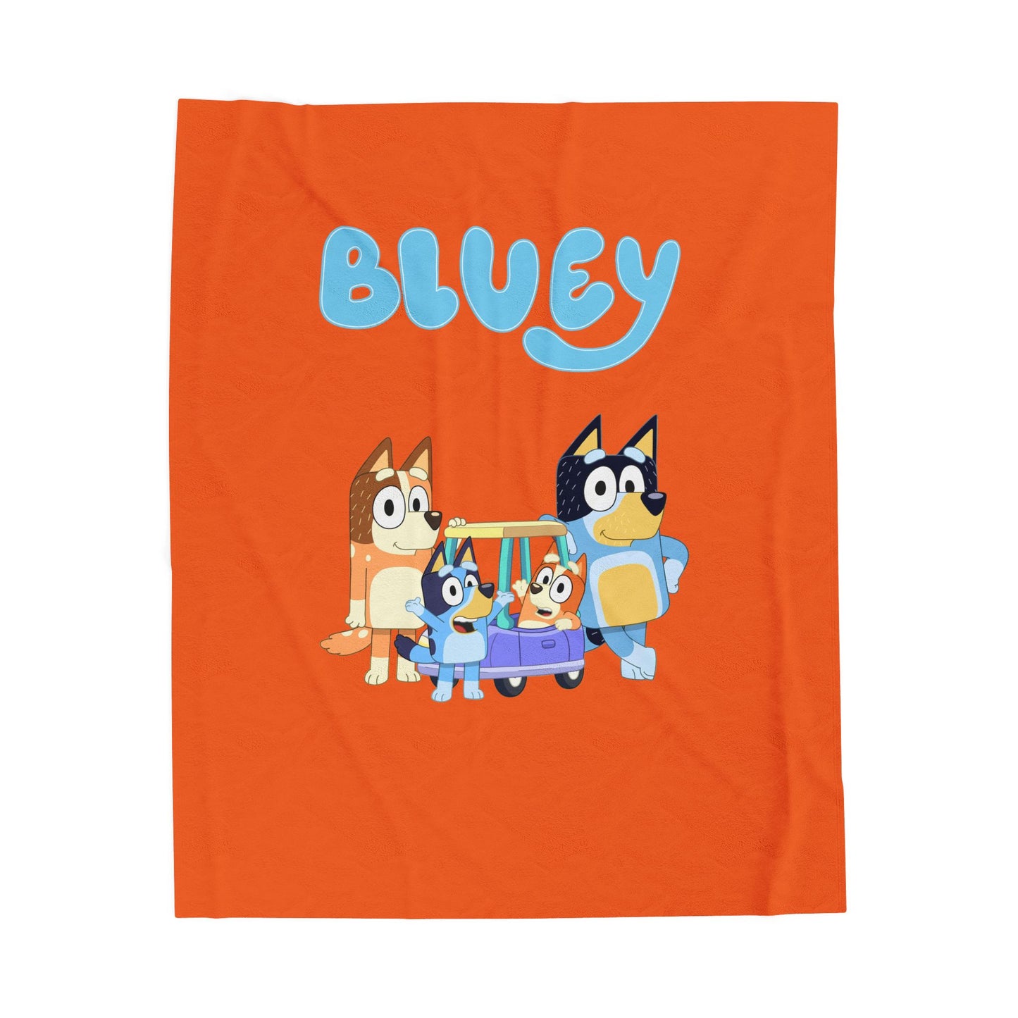 Princess Grace Bluey Velveteen Plush Blanket Cozy Cartoon Comfort for Kids
