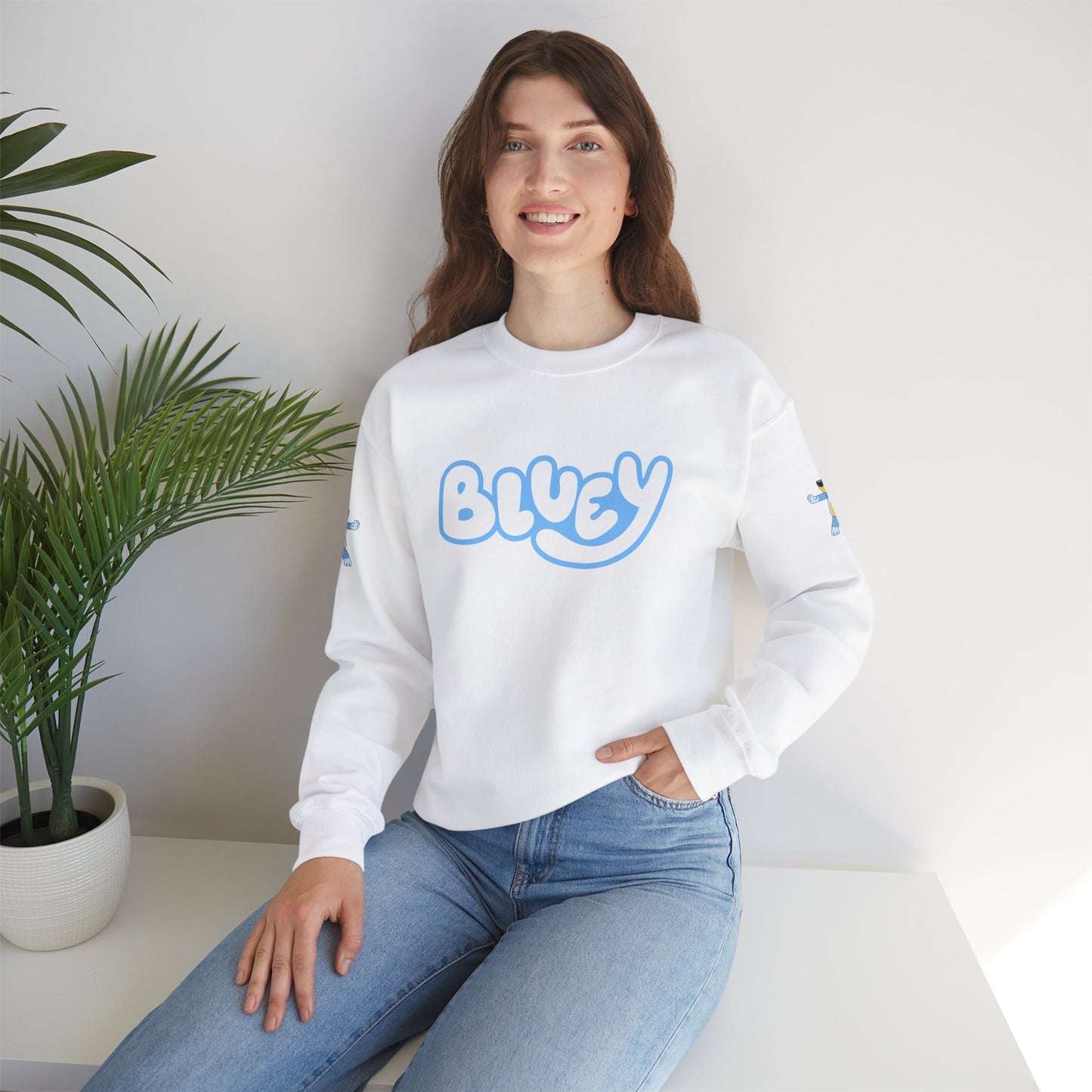 Princess Grace Bluey Crewneck Sweatshirt Cozy Unisex Pullover for Kids & Adults