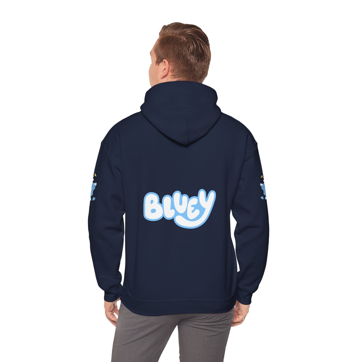 Princess Grace Bluey Unisex Heavy Blend Hoodie Cozy Cartoon Sweatshirt for Kids & Adults
