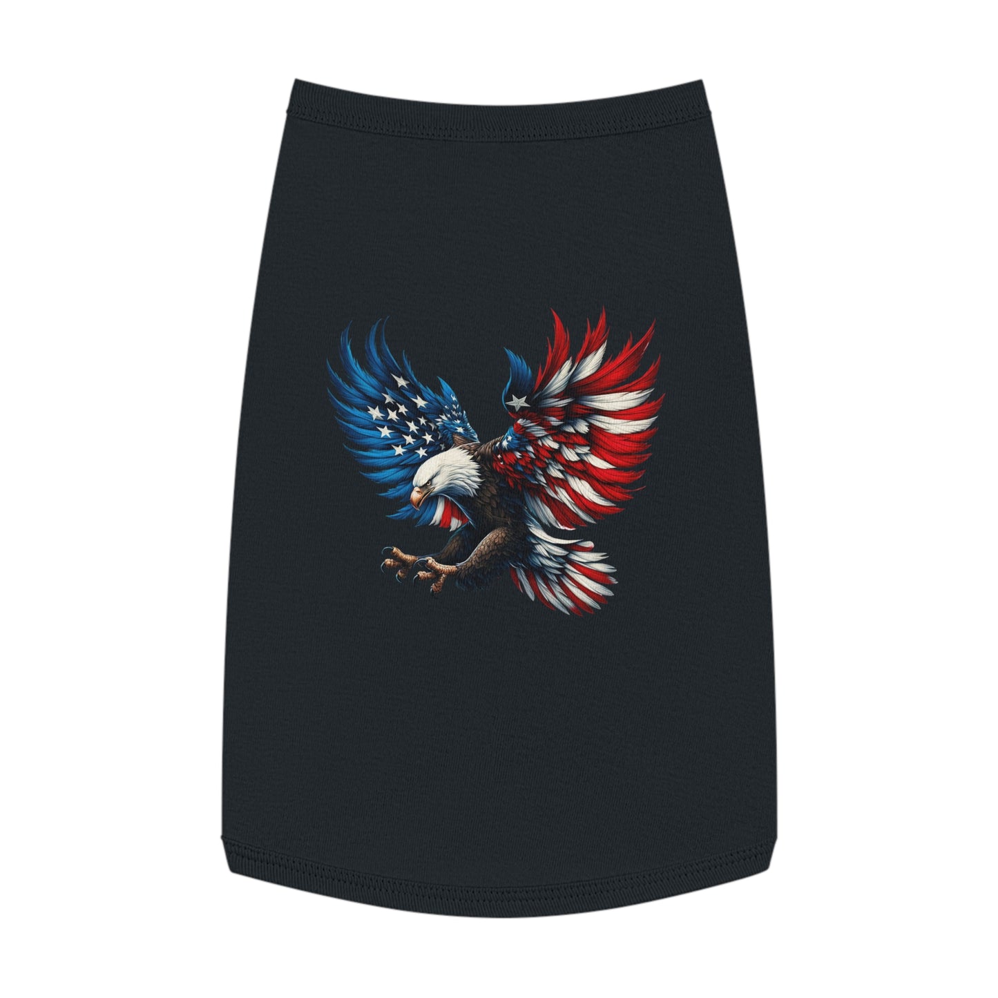 Princess Grace Patriotic Eagle Pet Tank Top Comfortable & Stylish Holiday Apparel for Dogs